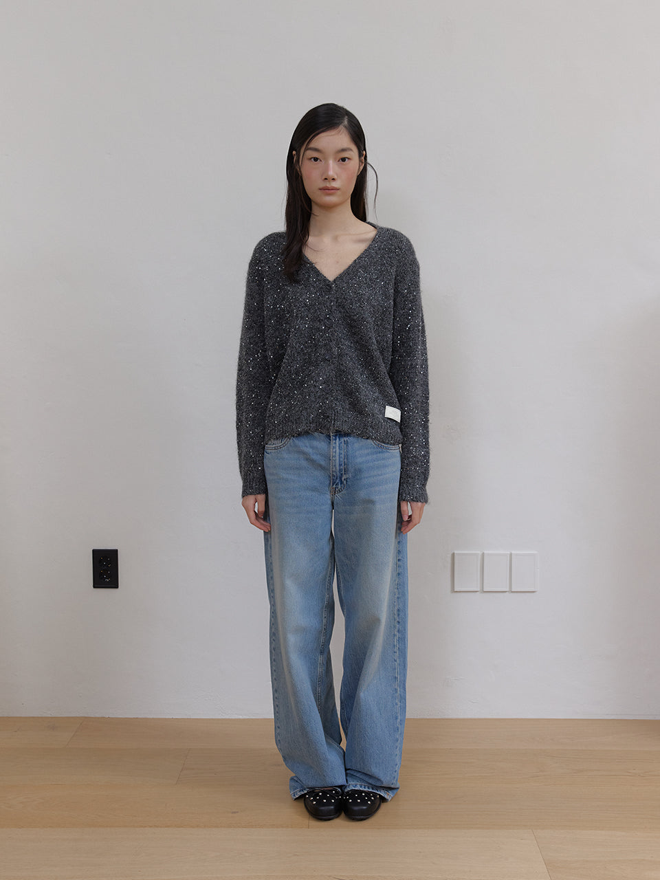 TWINKLE WOOL CARDIGAN_IVORY