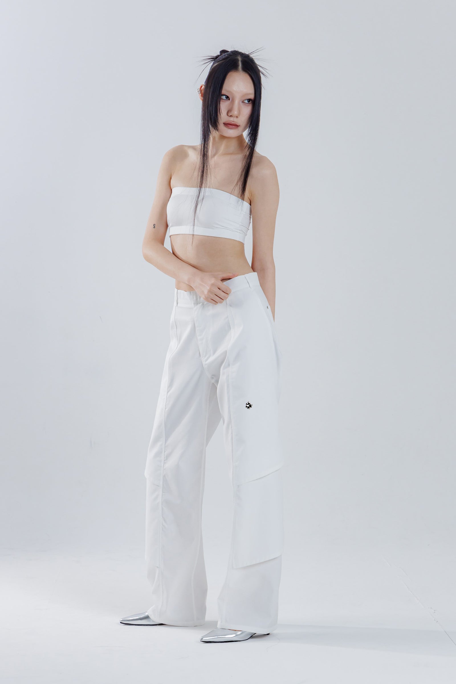 PANTALON À PLUSIEURS COUCHES_BLANC