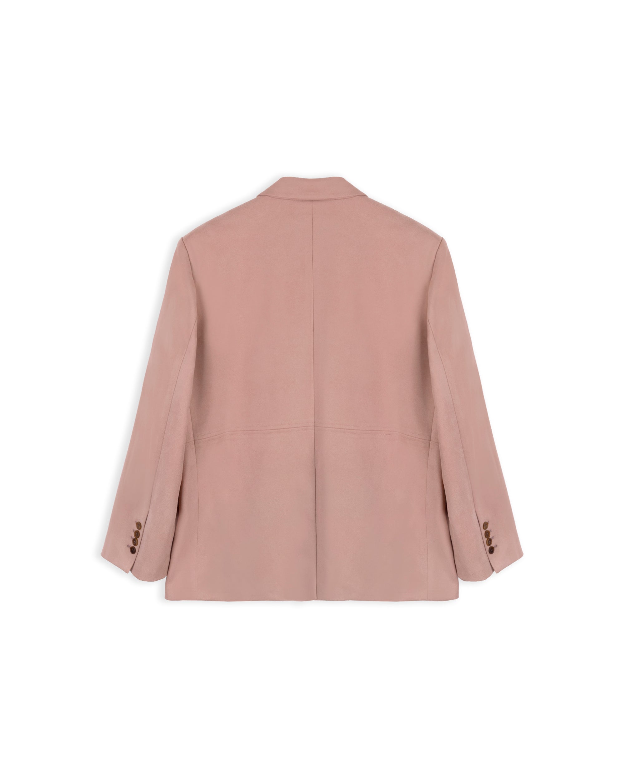 STITCH SUEDE JACKET_ROSÉ