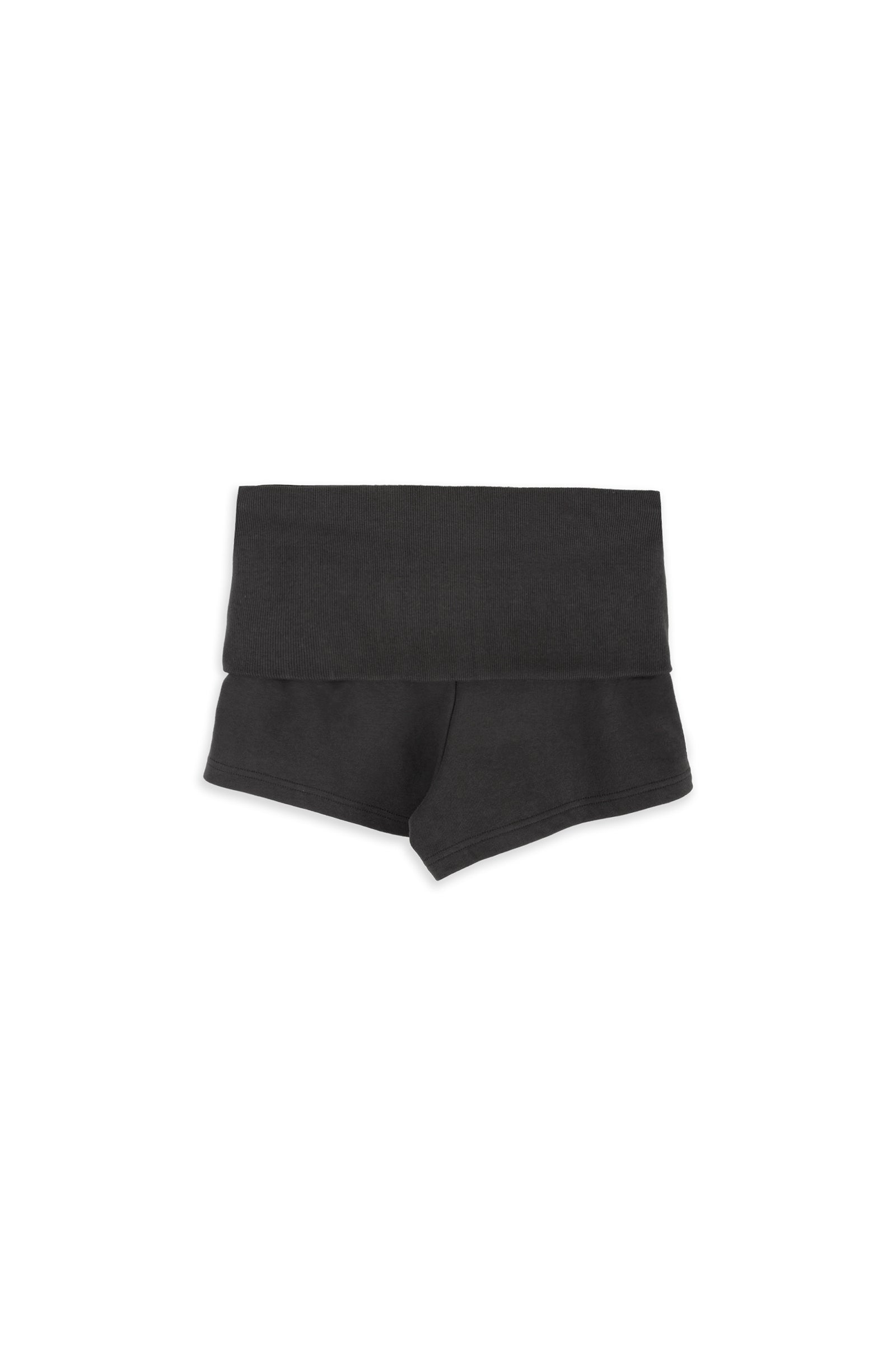 STUD RIB SHORTS_CHARCOAL