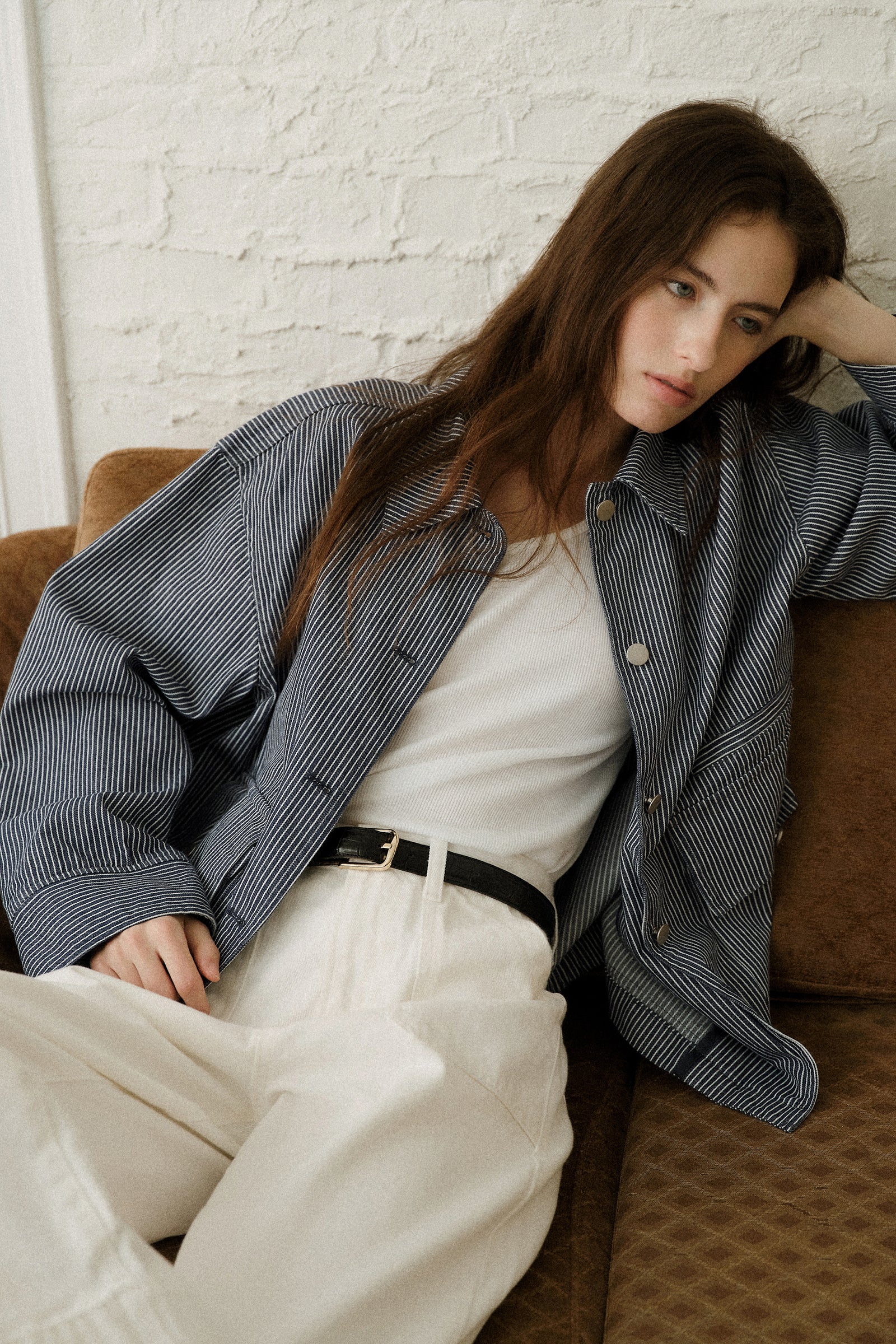 VESTE DÉLAVÉE HENSON_BLEU MARINE