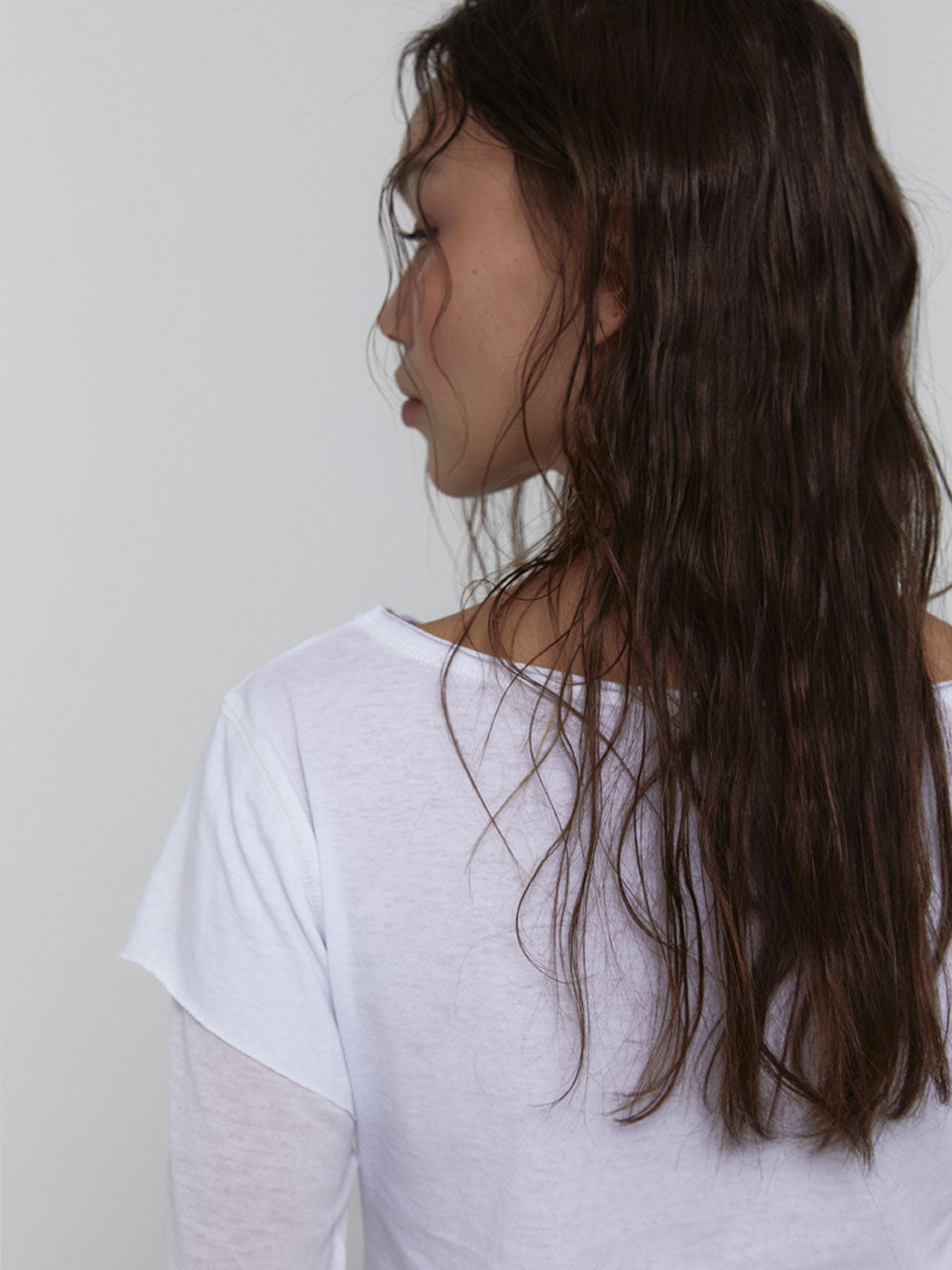 LAYERED LONG SLEEVE TOP_WHITE