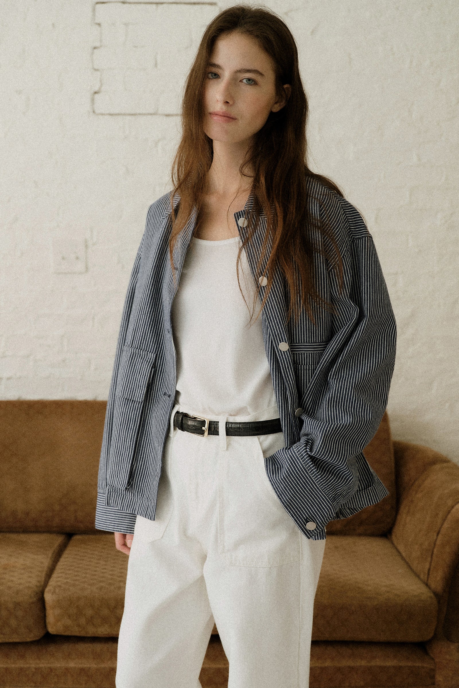 VESTE DÉLAVÉE HENSON_BLEU MARINE