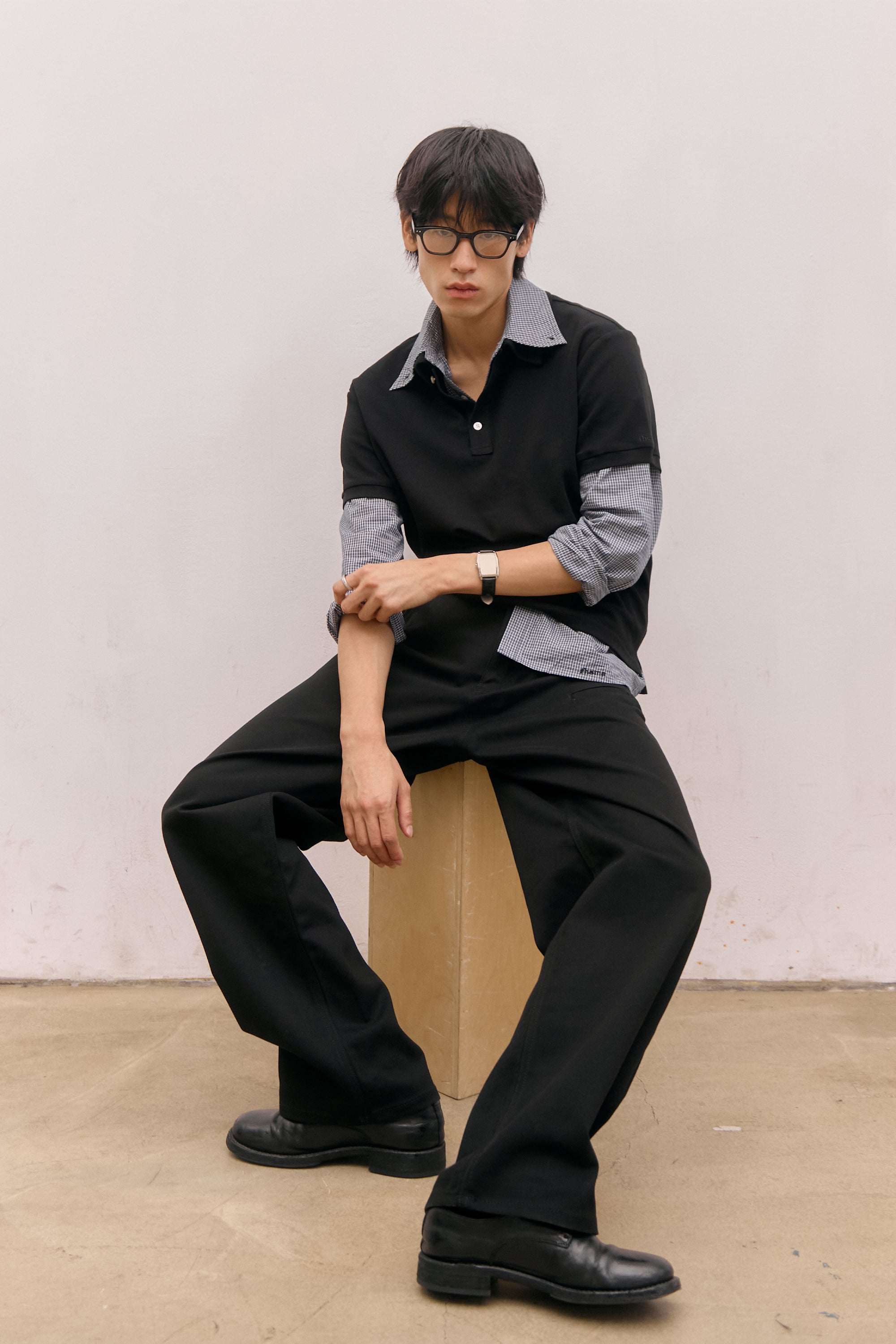 POLO EN COTON PK_NOIR