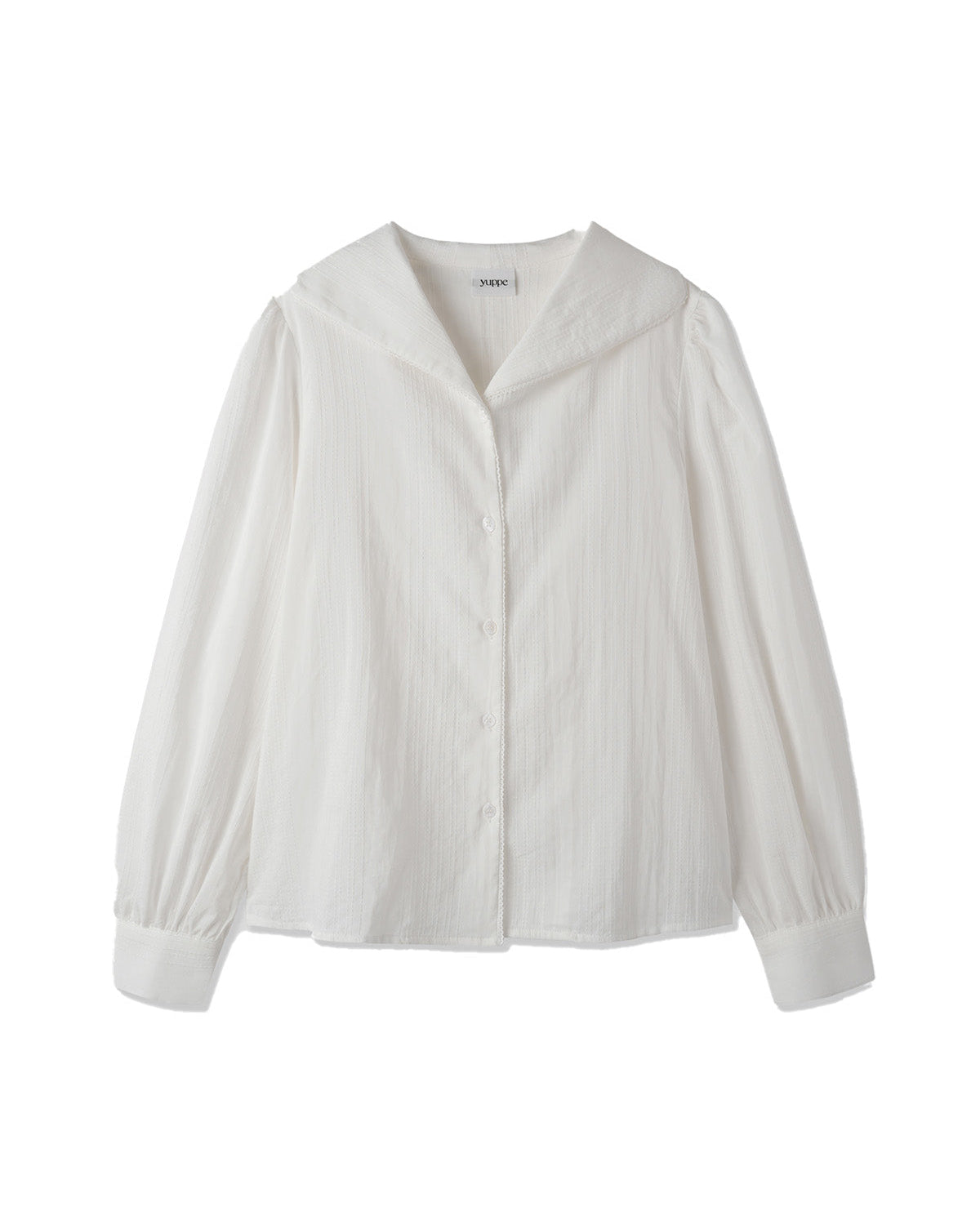 LACE COLLAR SHIRT_WHITE