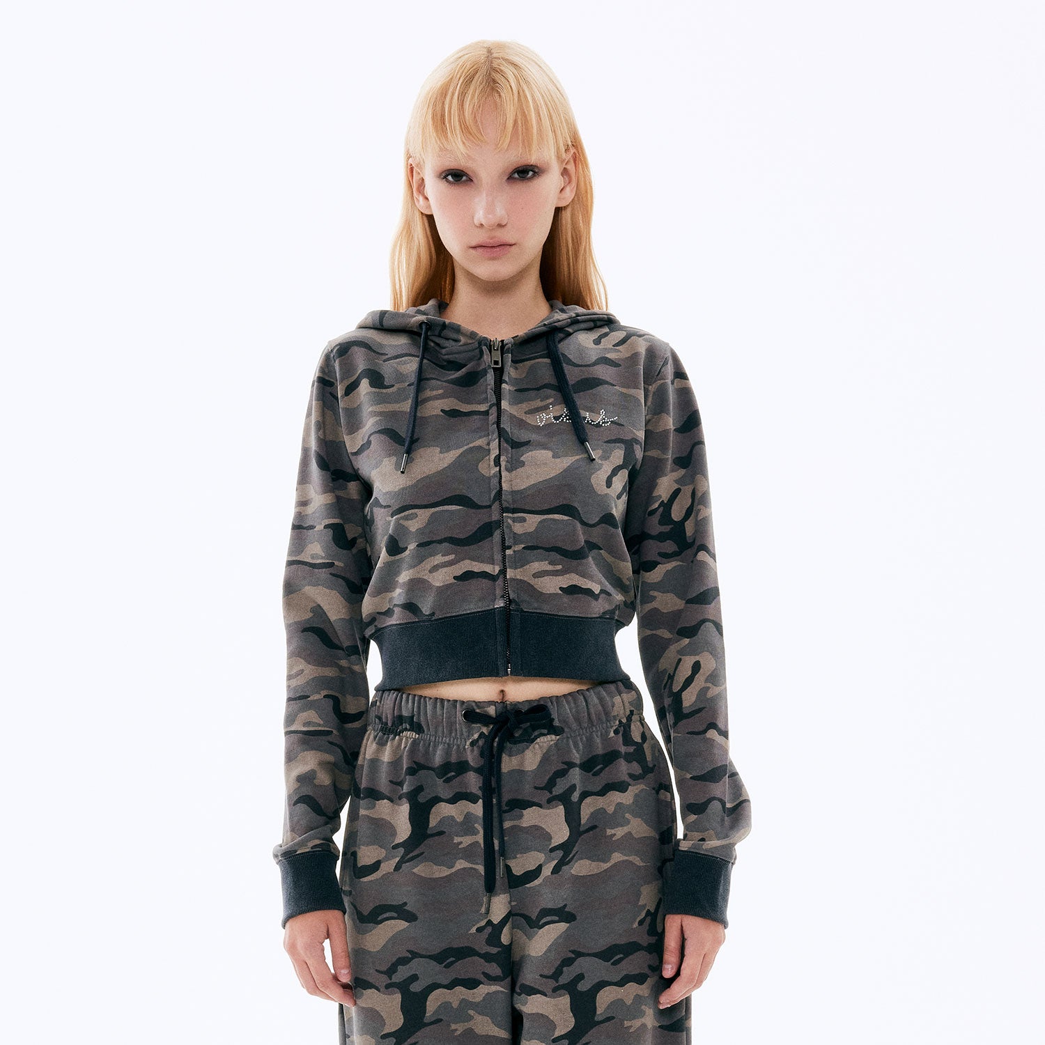 SWEAT À CAPUCHE CAMOUFLAGE_GRIS
