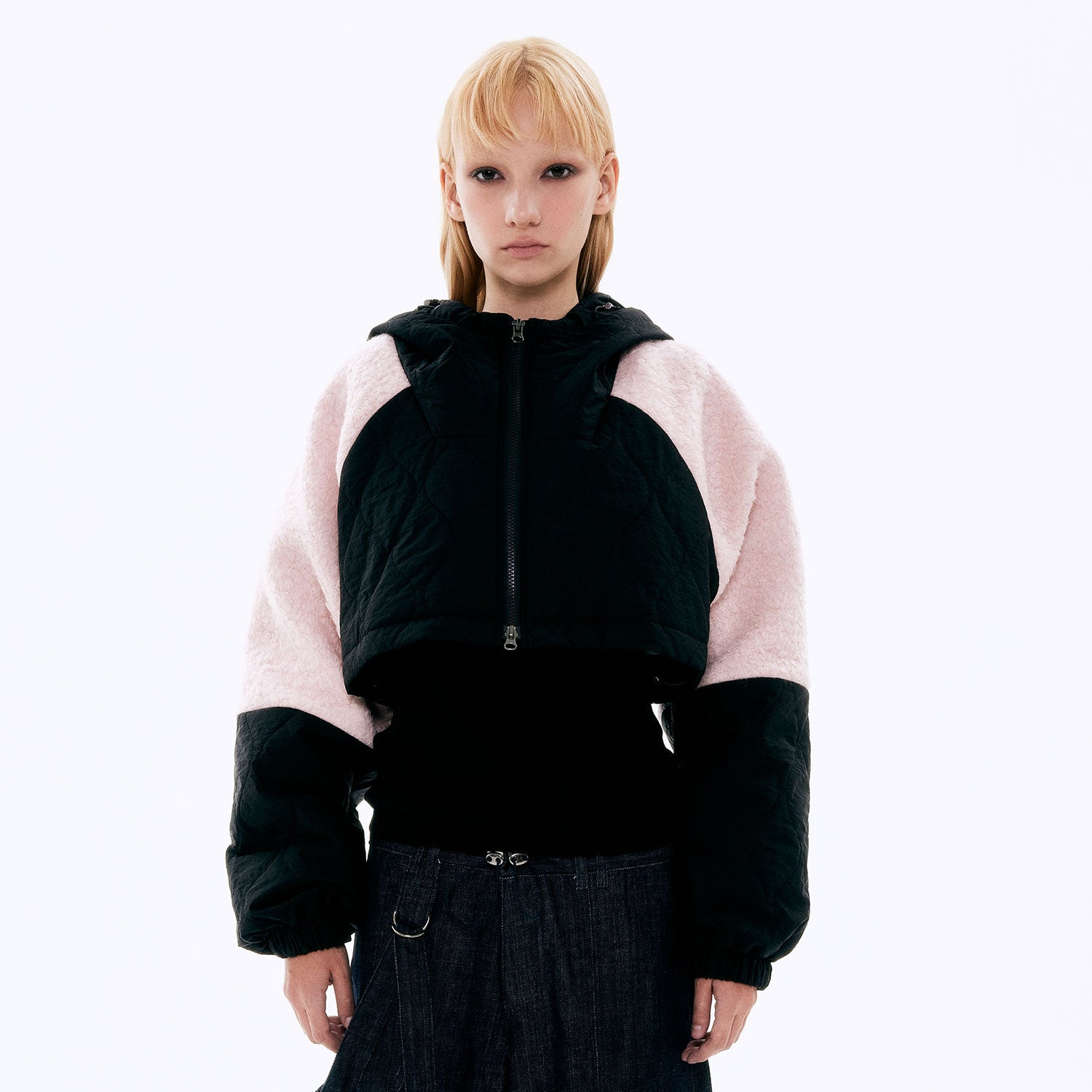 Padded Wool Jacket_Noir