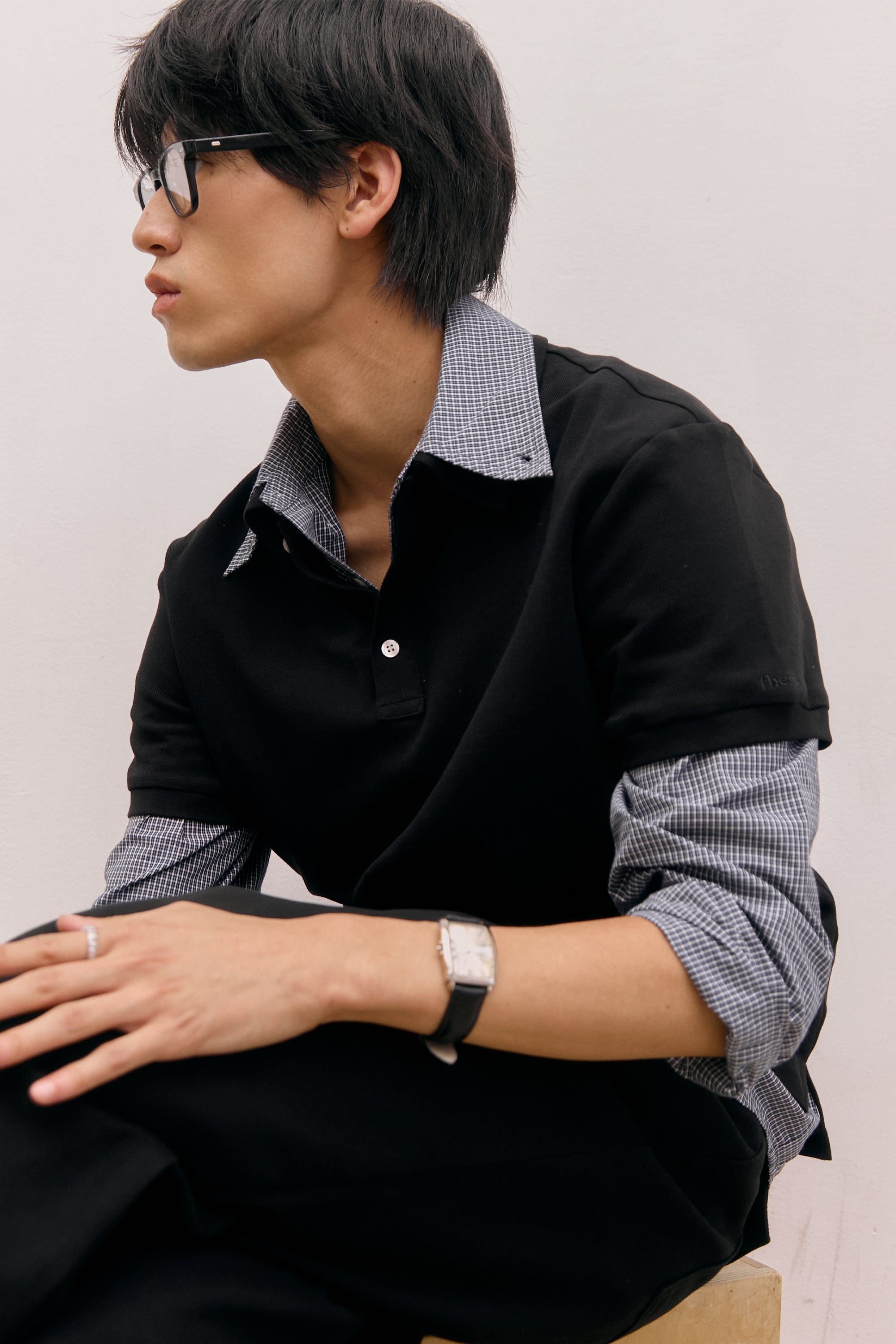 POLO EN COTON PK_NOIR