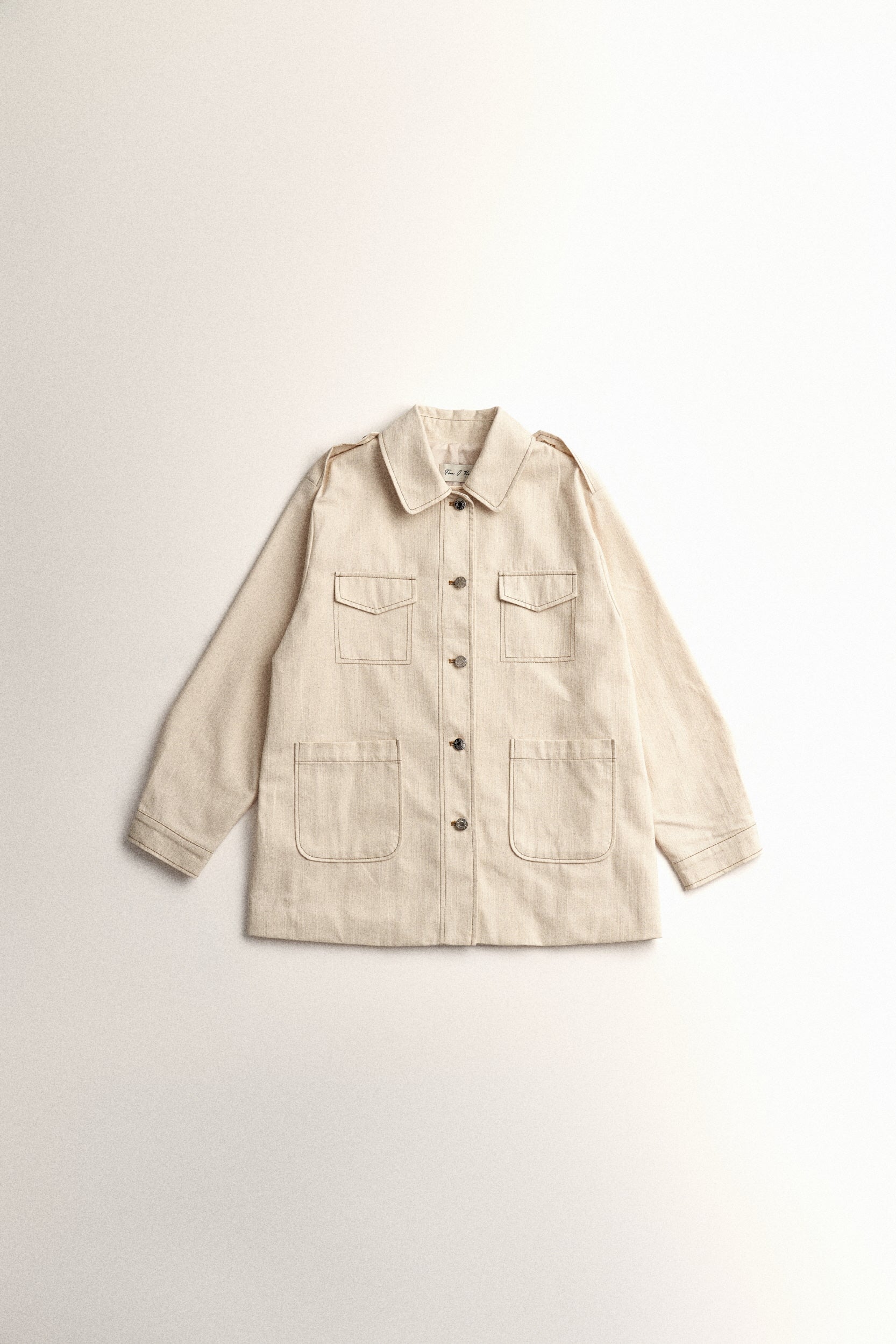 POCKET STITCH JACKET_IVORY