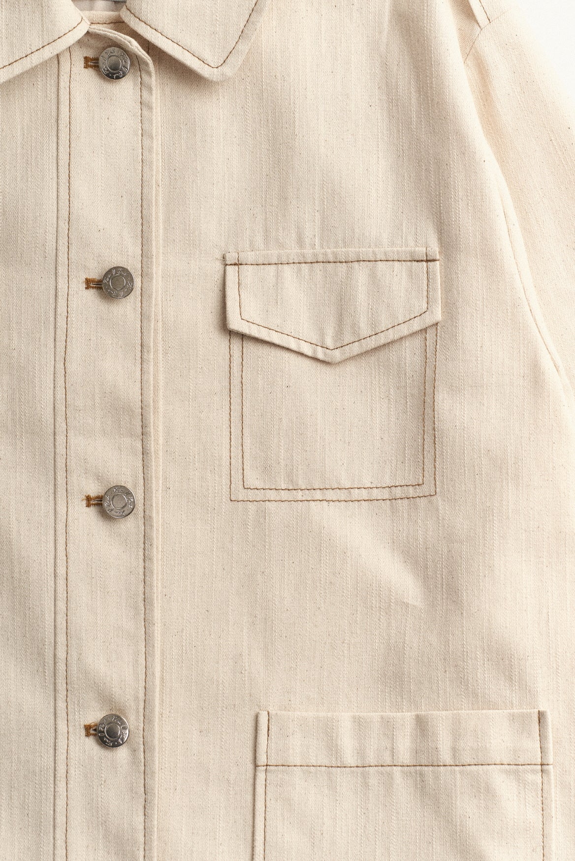 POCKET STITCH JACKET_IVORY
