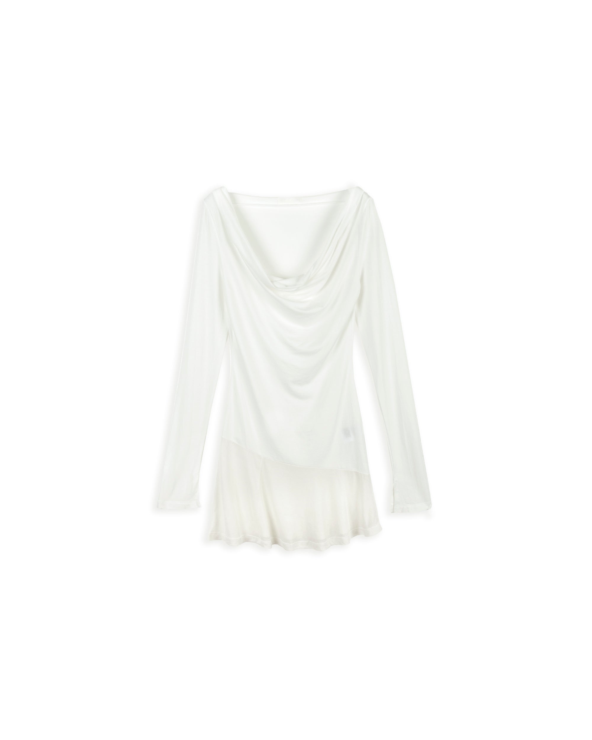 COWL LAYERED LONG T_IVORY