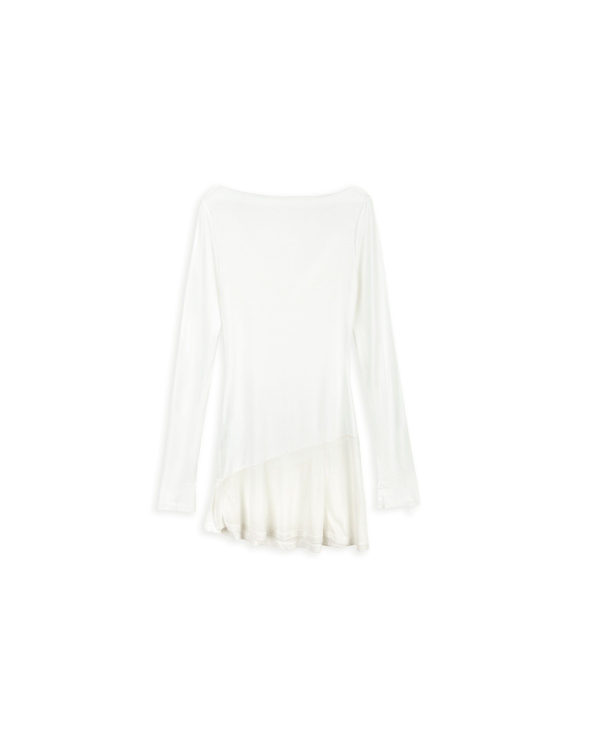 COWL LAYERED LONG T_IVORY
