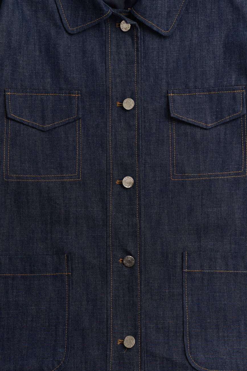 POCKET STITCH JACKET_INDIGO