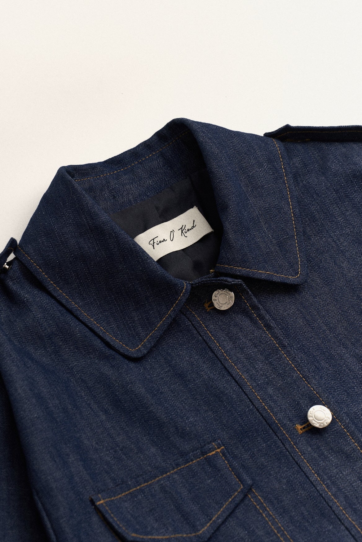 POCKET STITCH JACKET_INDIGO