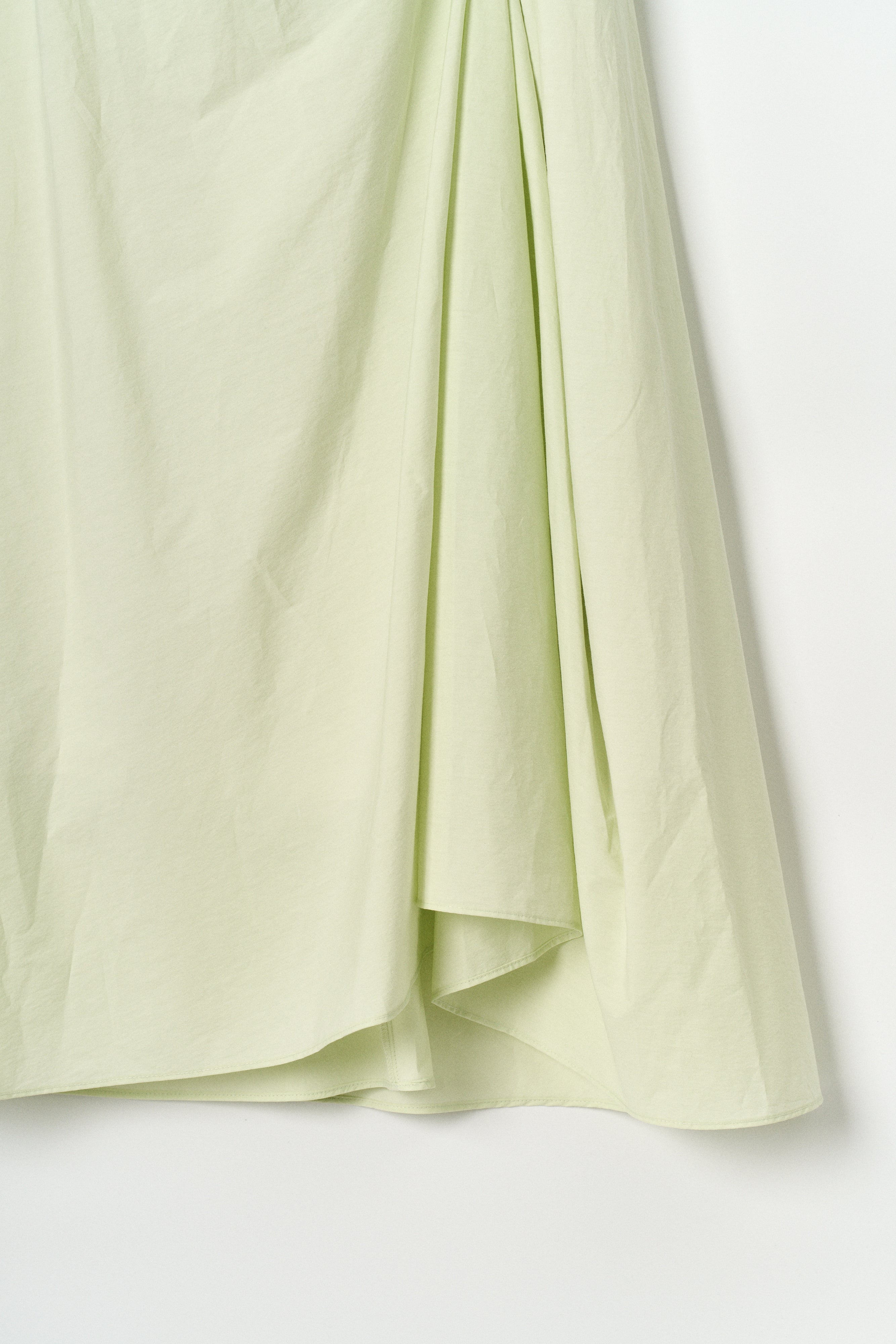 DRAPE DRESS_LIGHT GREEN