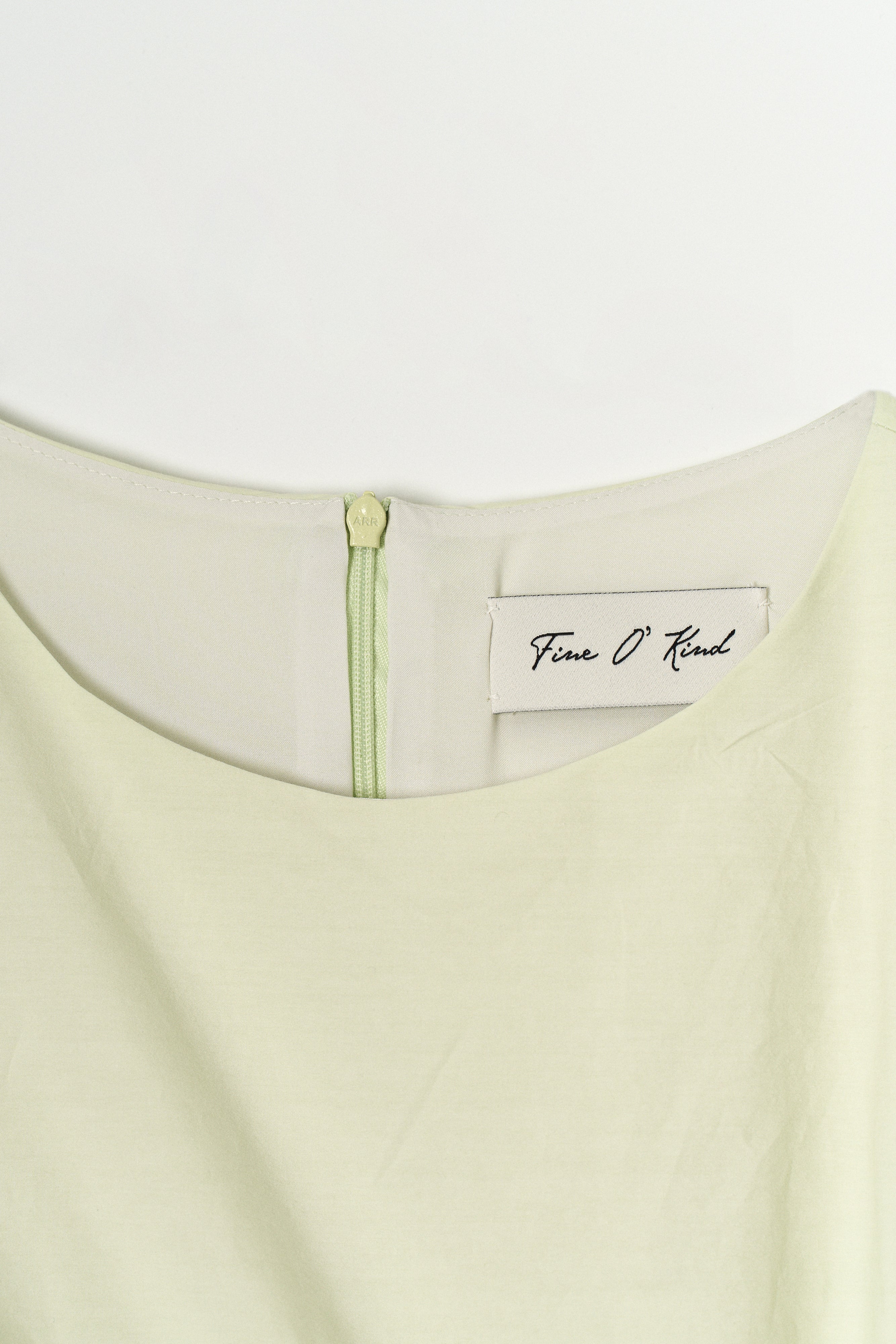 DRAPE DRESS_LIGHT GREEN
