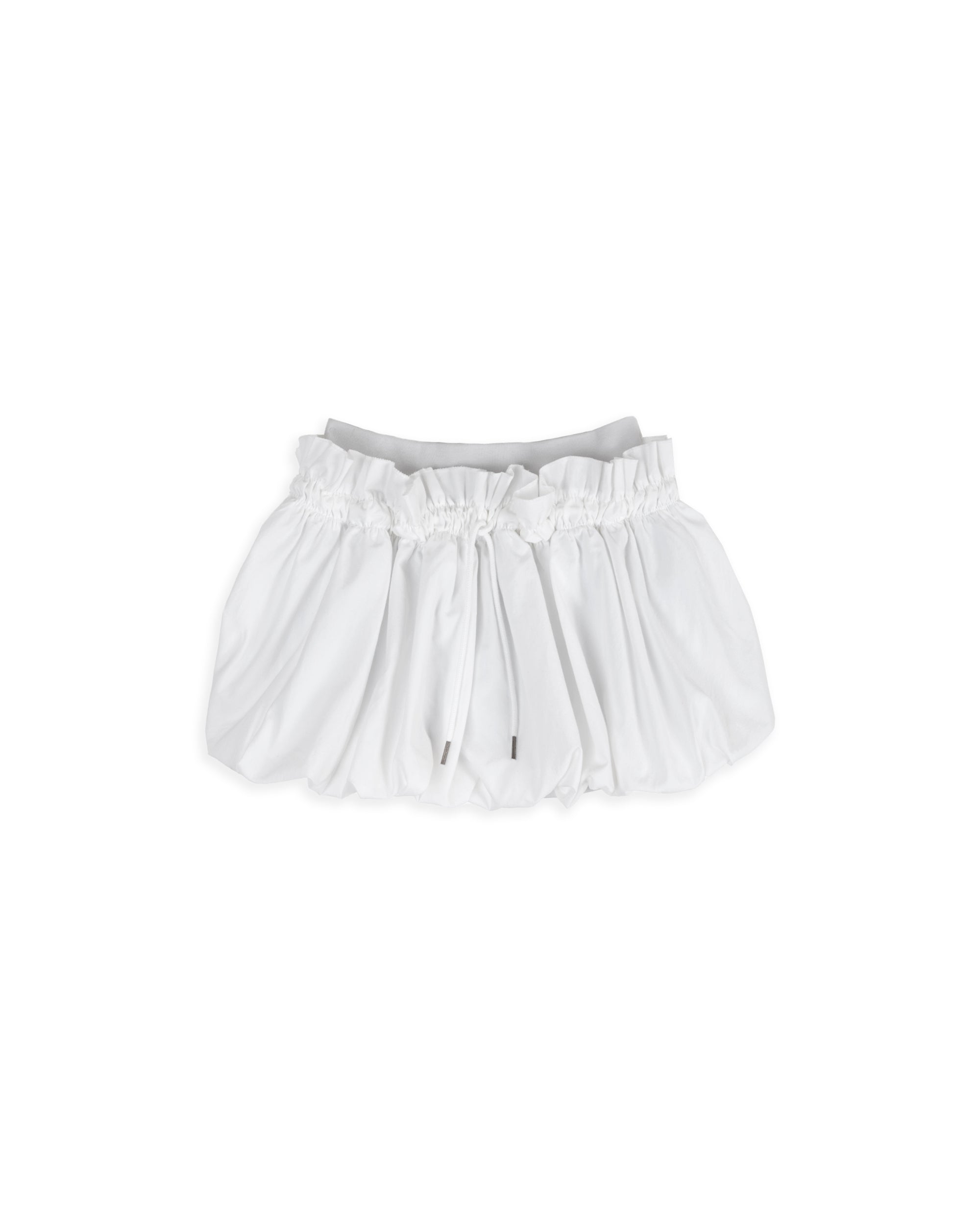 LAYERED STRING BALLOON SKIRT_IVORY