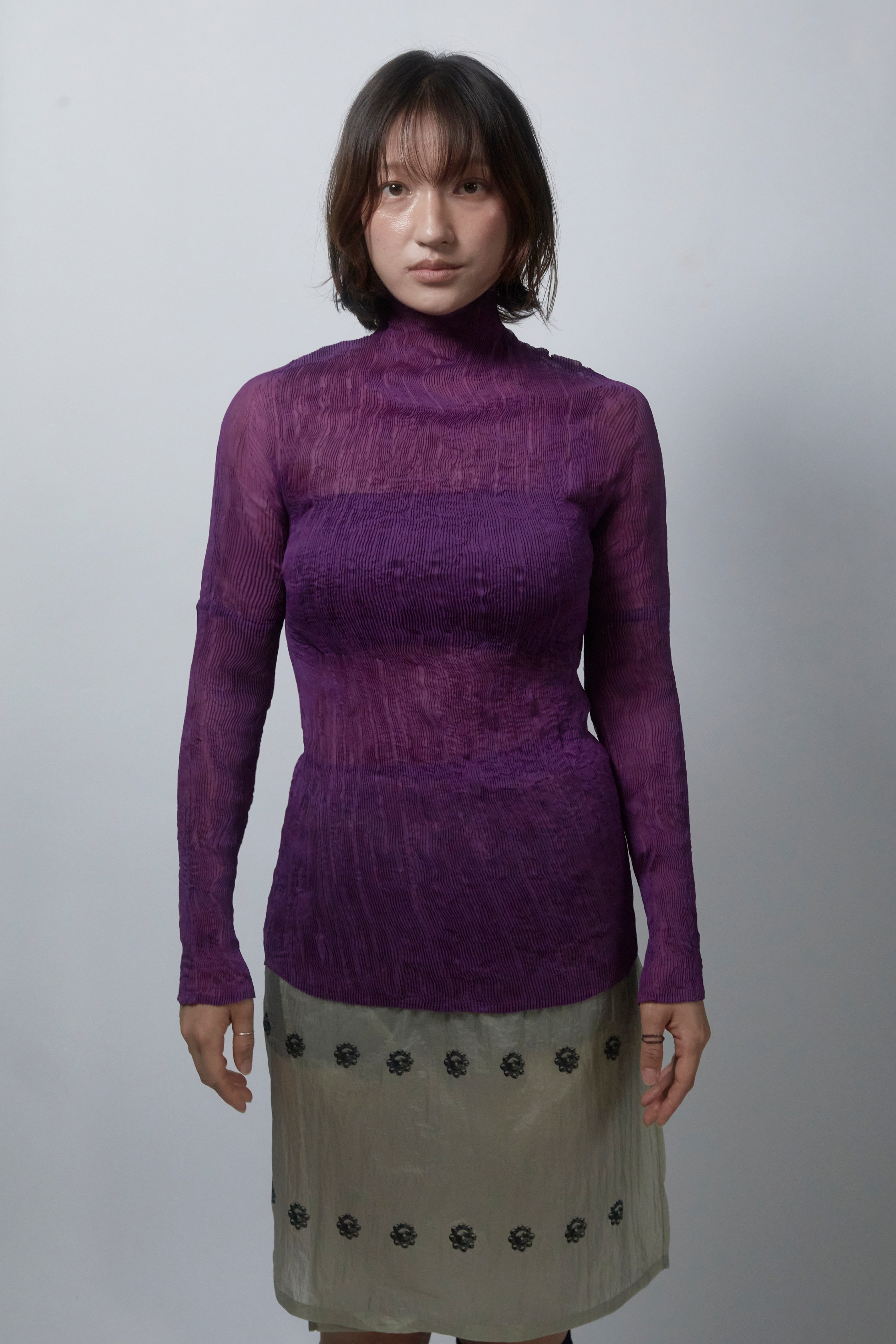 25SS GAZI WRINKLE HIGHNECK_PURPLE