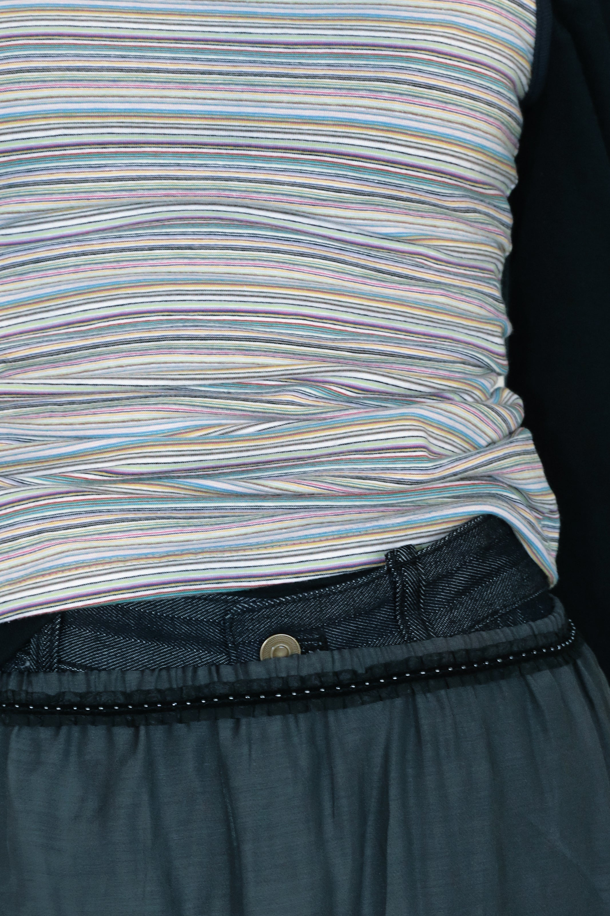 HERRINGBONE DENIM PANTS_INDIGO