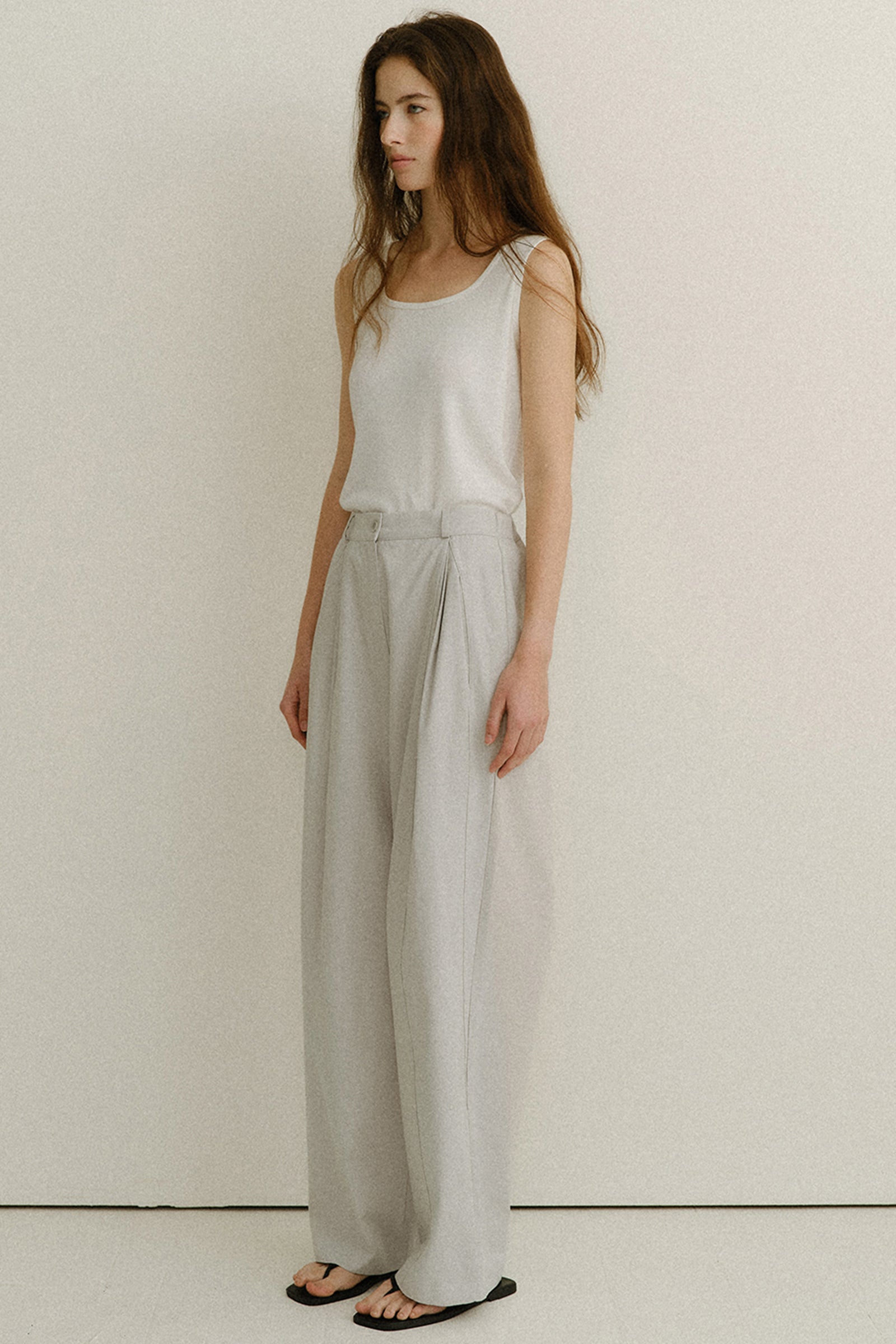PANTALON COLTON_GRIS CLAIRE