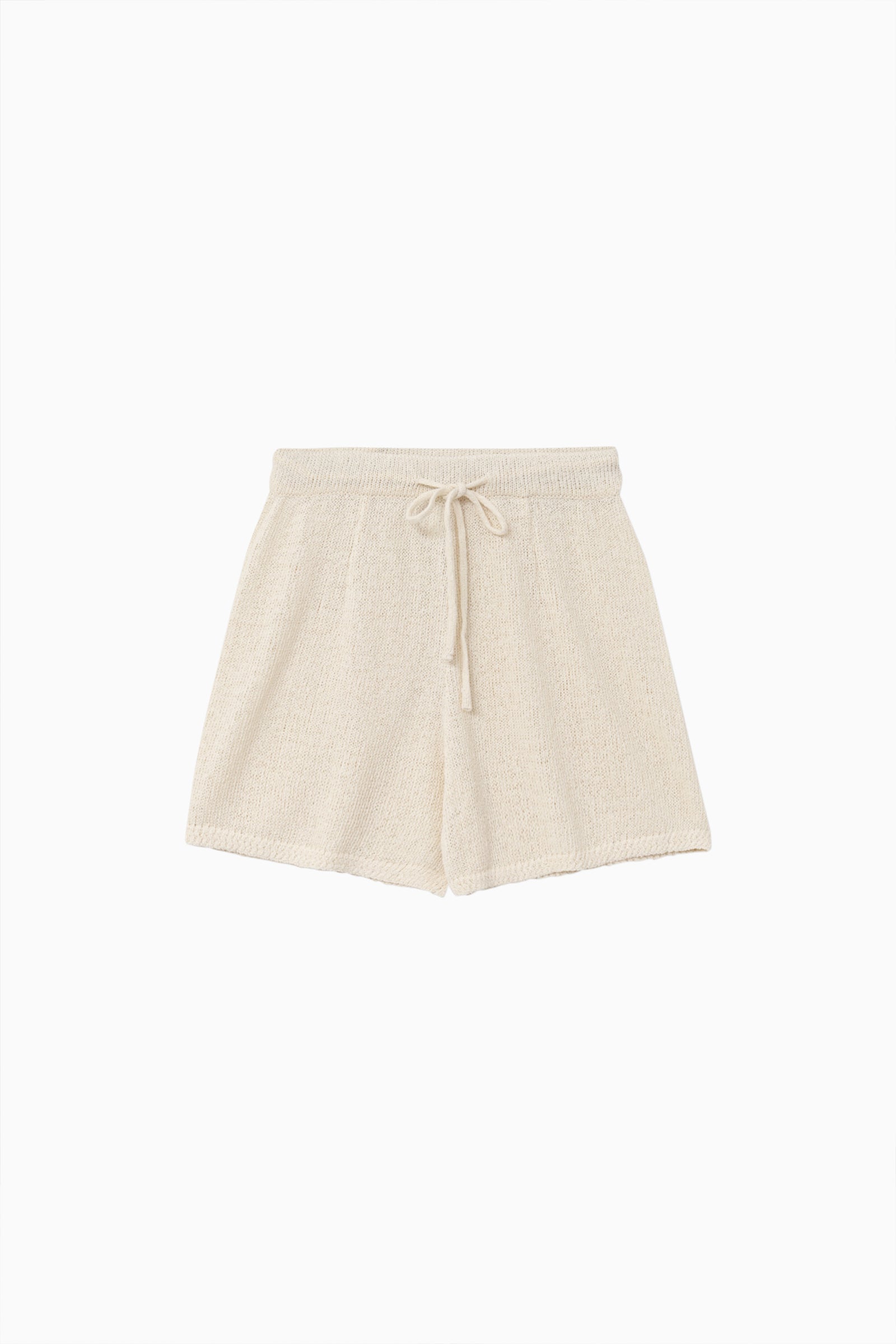 HARRIETTE KNIT SHORTS_CREAM