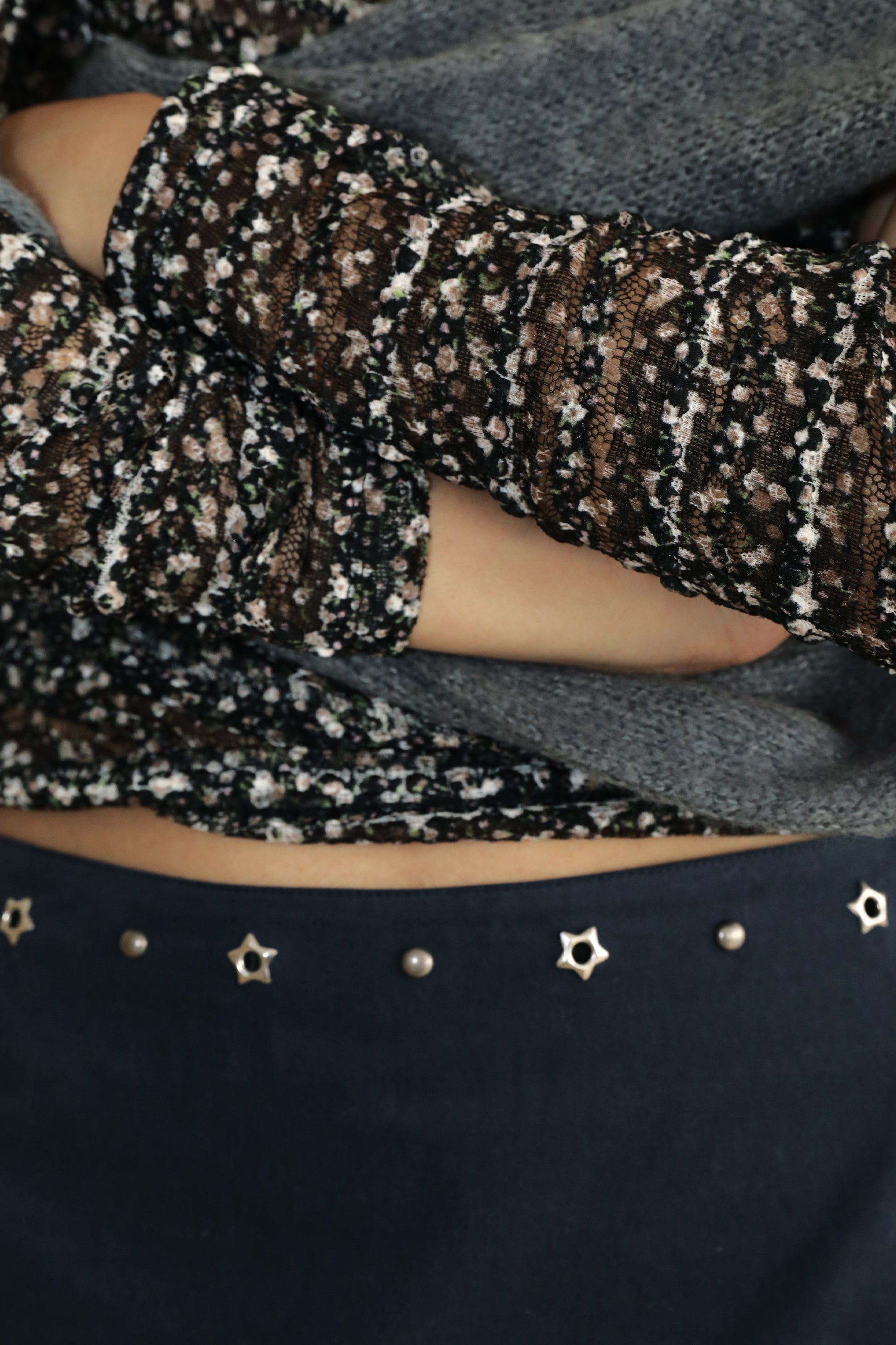 WIDE BOAT-NECK WHOLE GARMENT KNIT_GREY