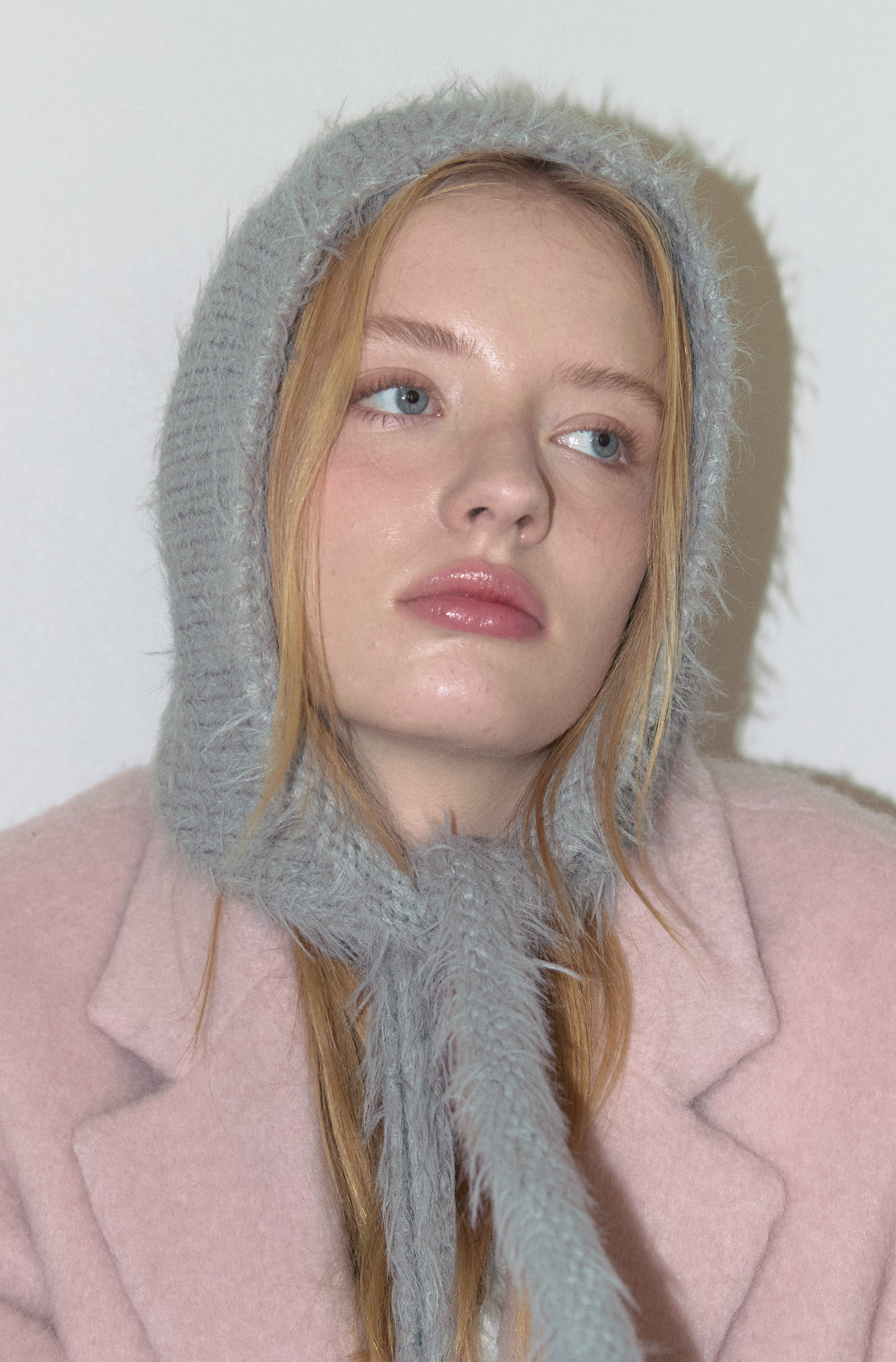 BABY ANGEL HOODIE HAT_GREY