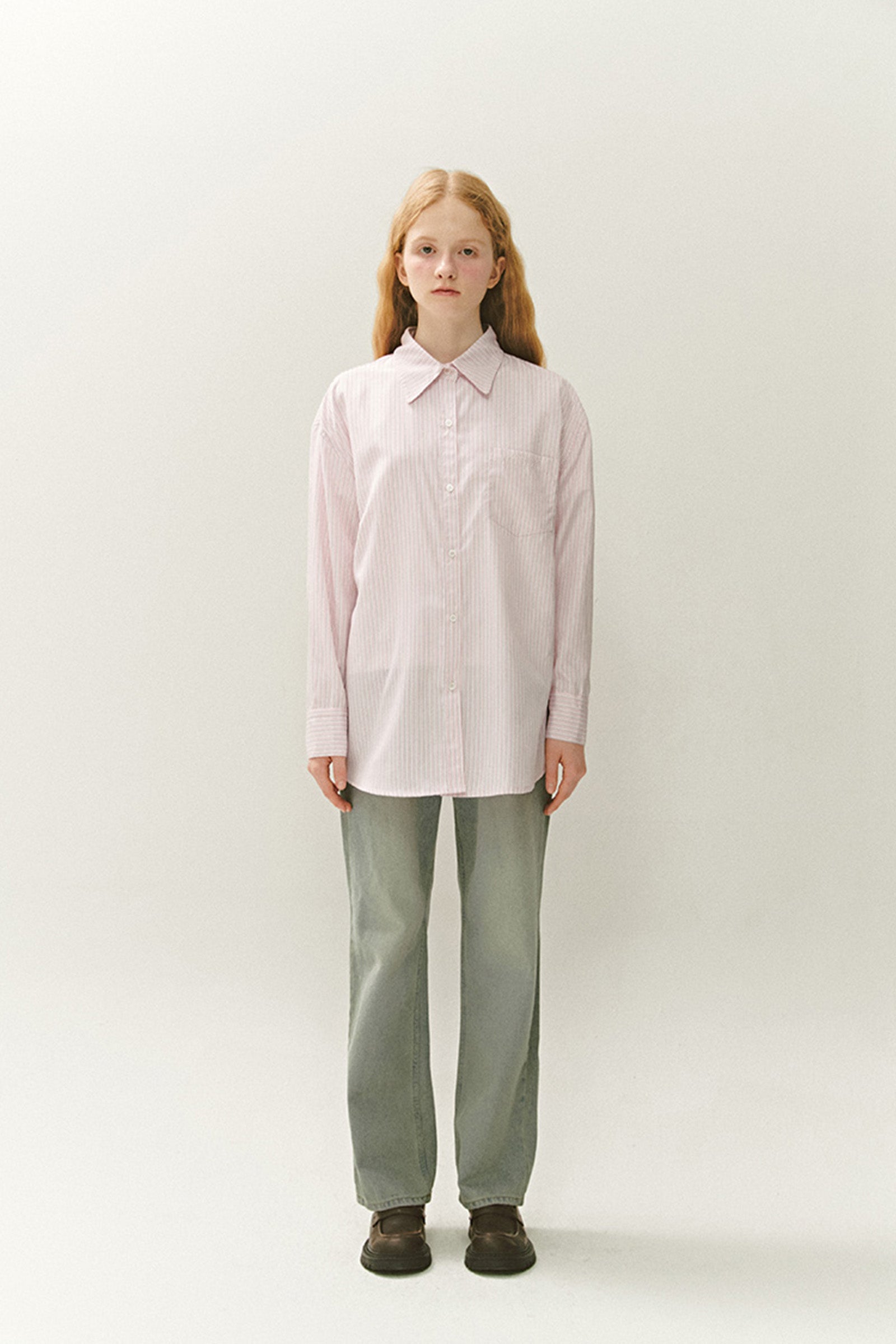MULTI STRIPE COTTON SHIRTS_PINK