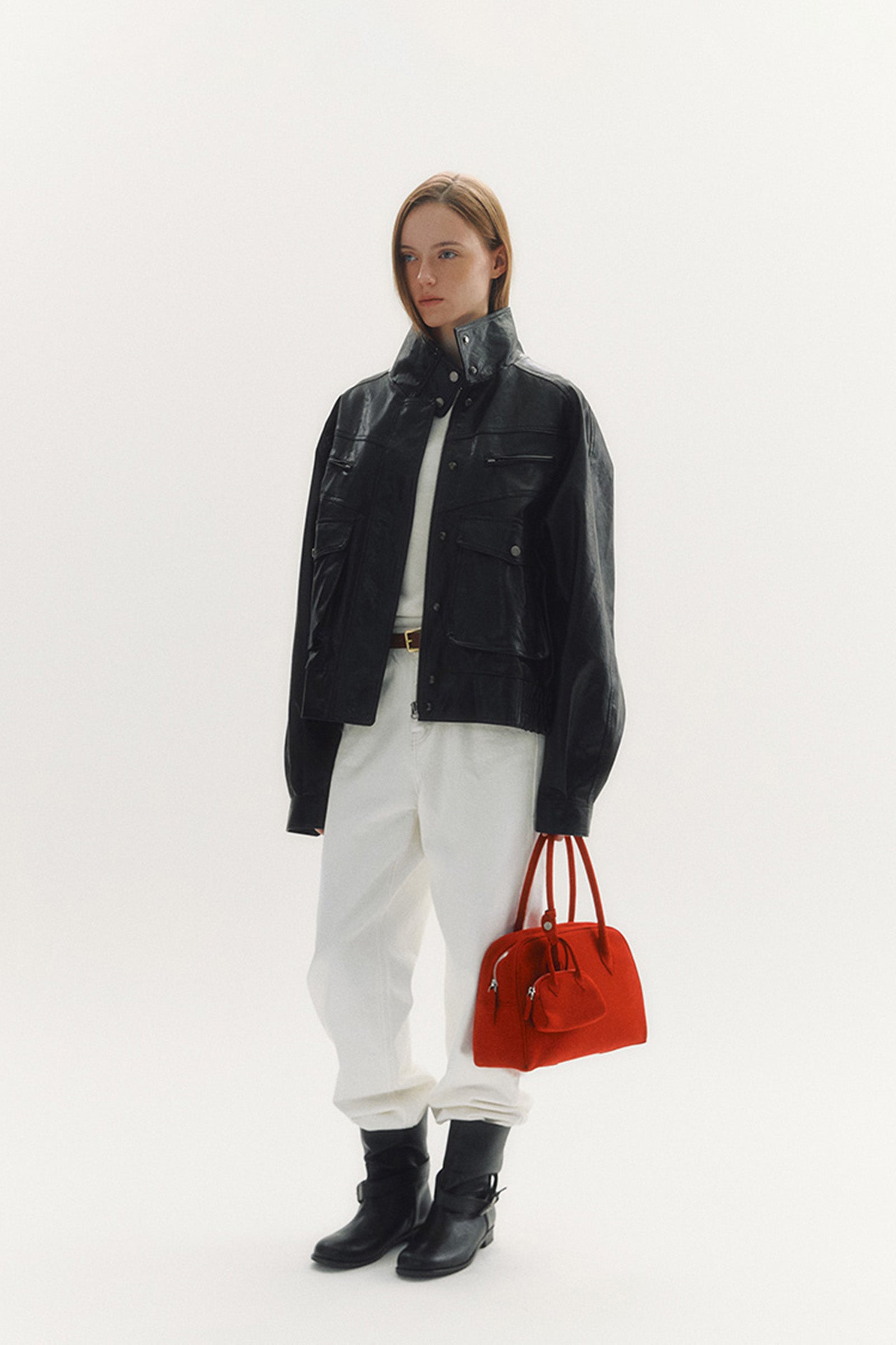 UTILITY LEATHER JACKET_BLACK