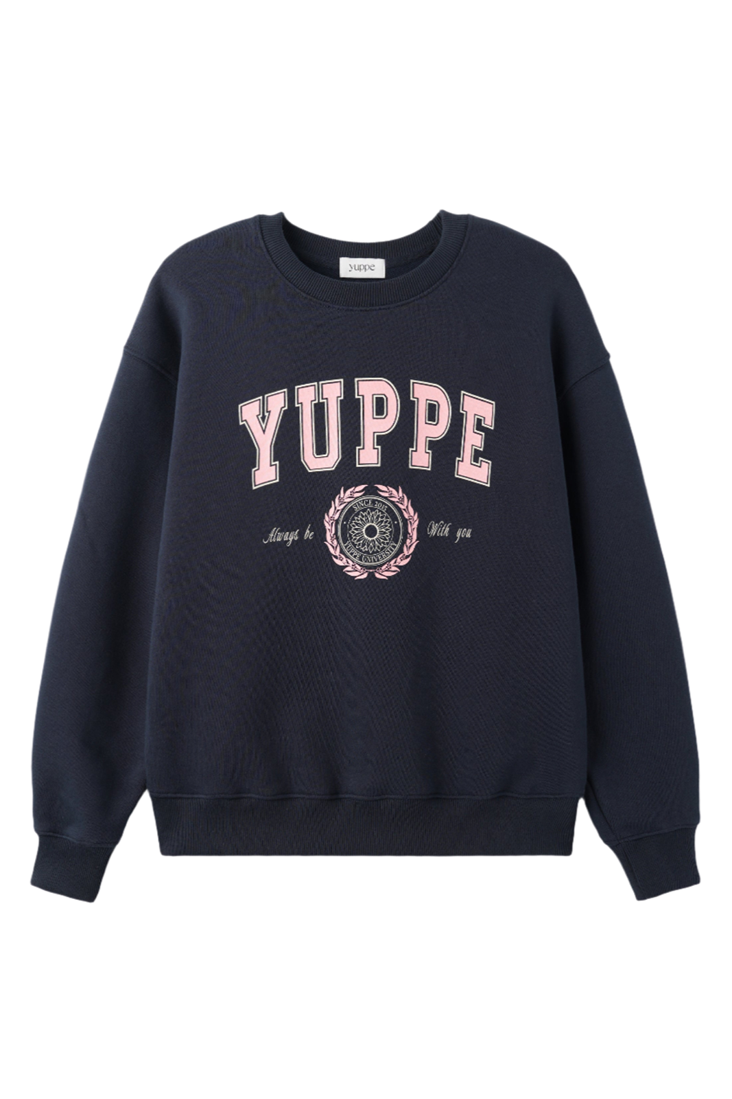 LEAF PRINT SWEATSHIRT_NAVY