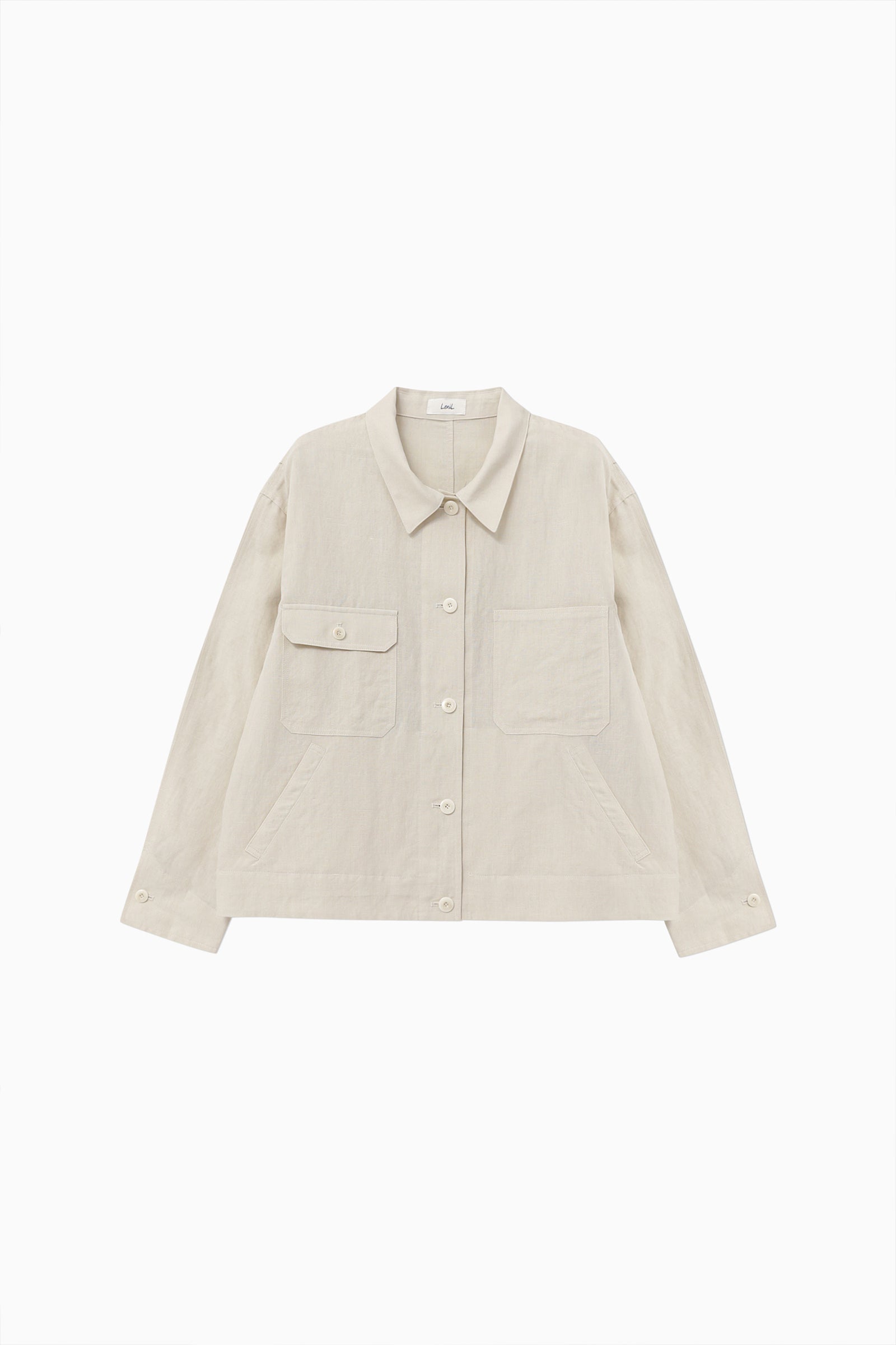 BAKER LINEN JACKET_CRÈME