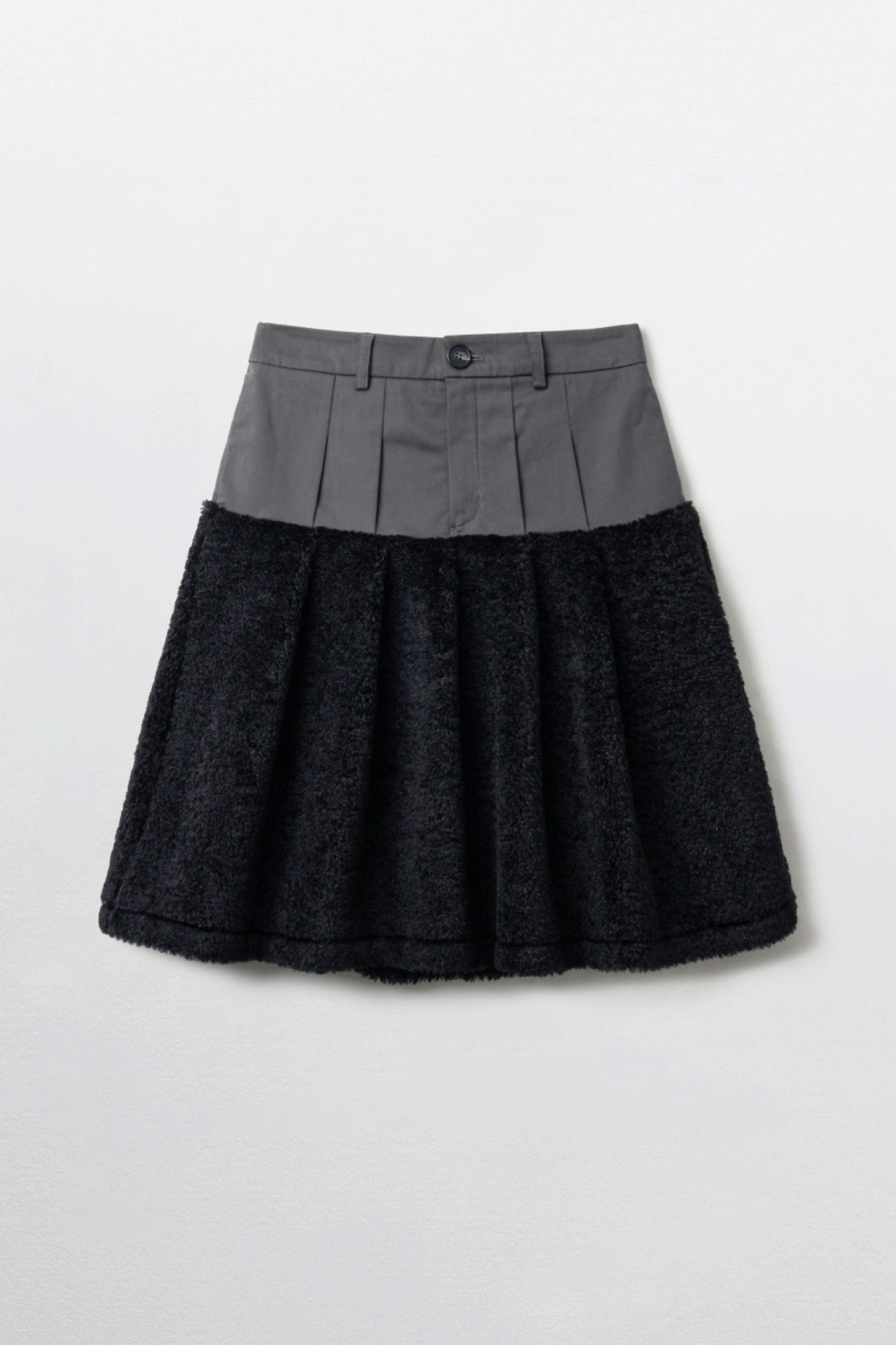 JUPE MIDI POLAIRE_NOIR