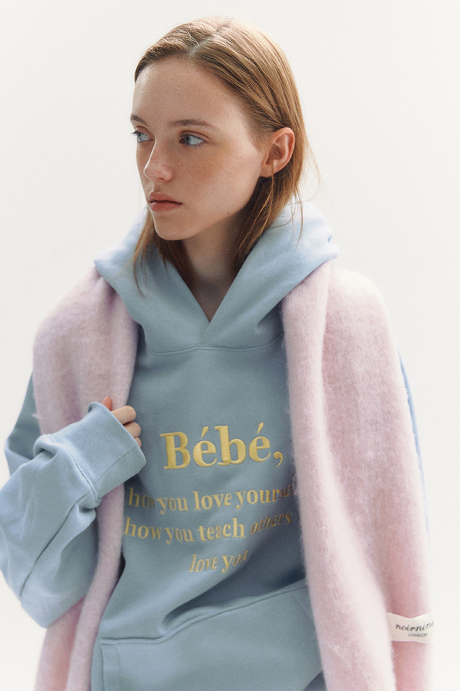 BLURRY HUG SCARF_PINK