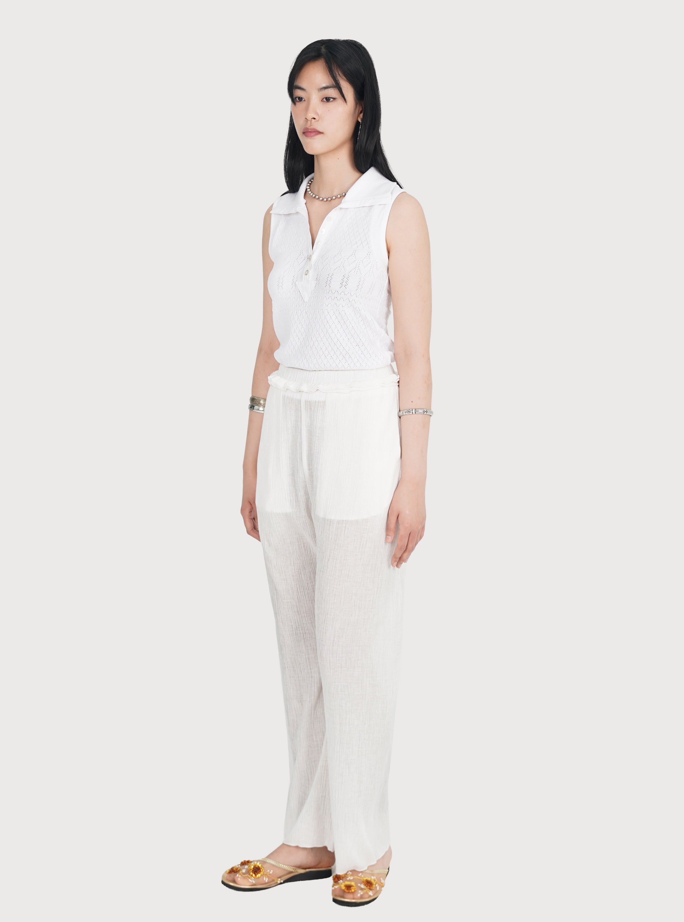 PANTALON SEMI-TRANSPARENT_BLANC