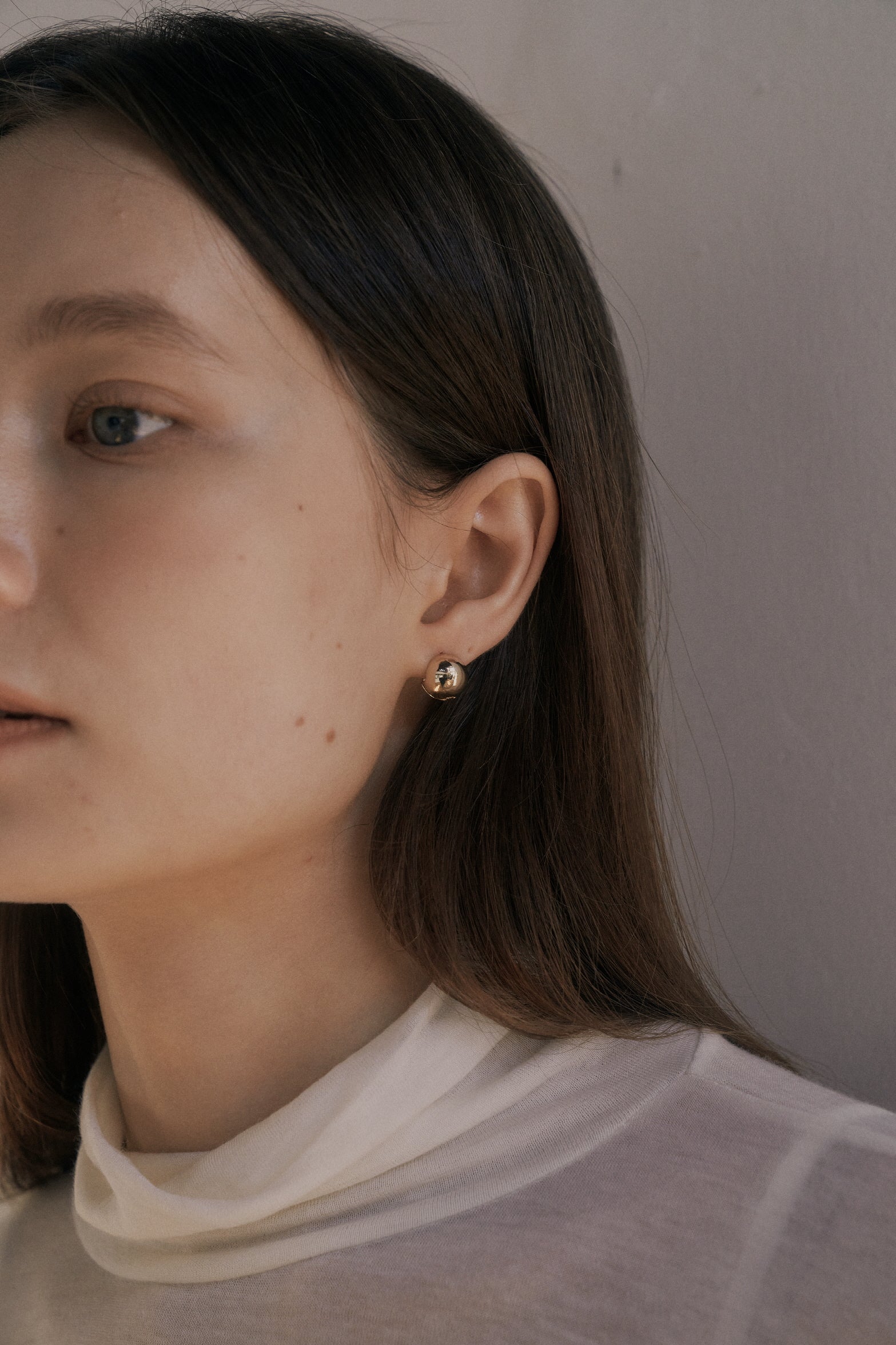BOUCLES D'OREILLES SPHÉRIQUES_OR