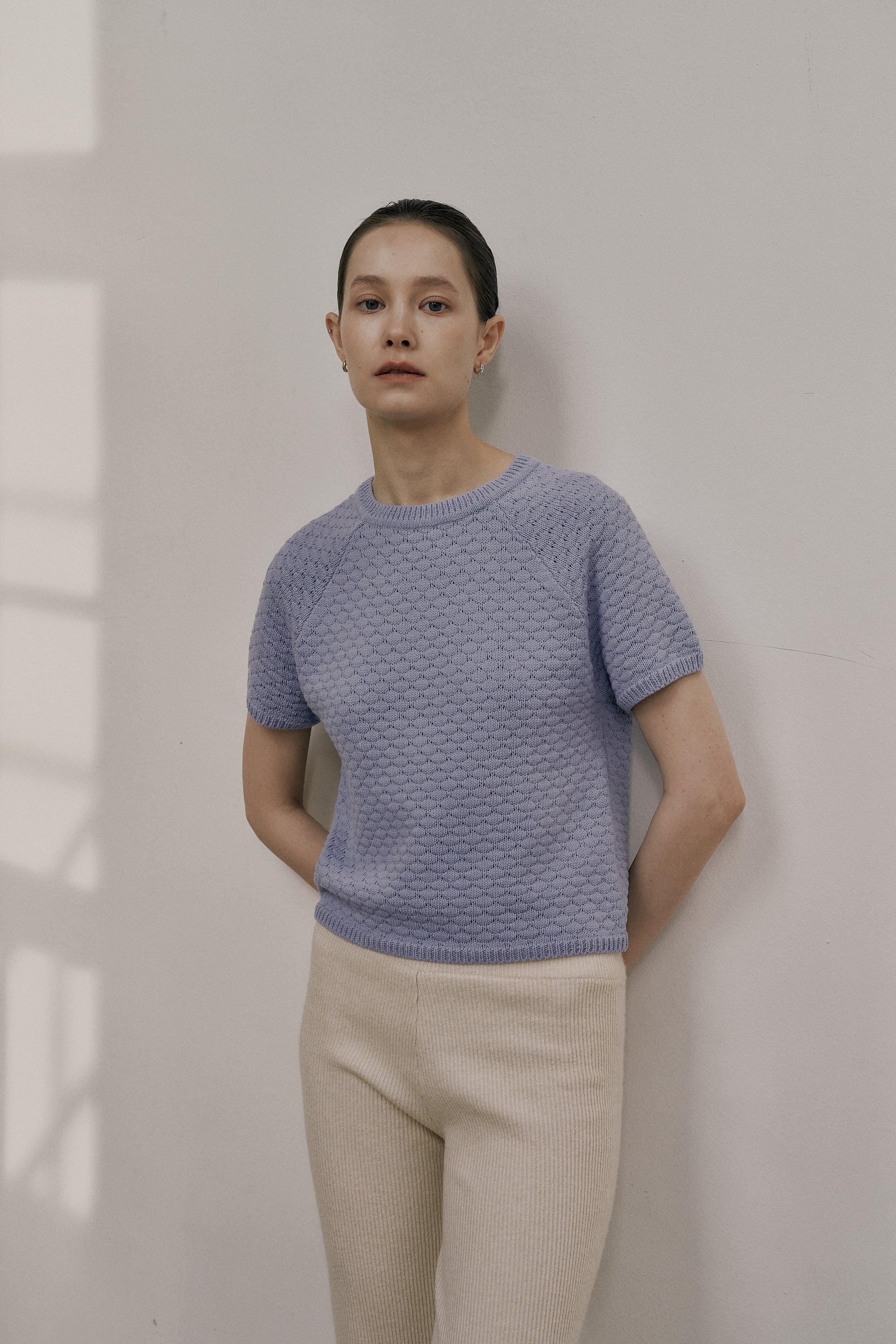 25SS COMB ROUND SWEATER_SKYBLUE