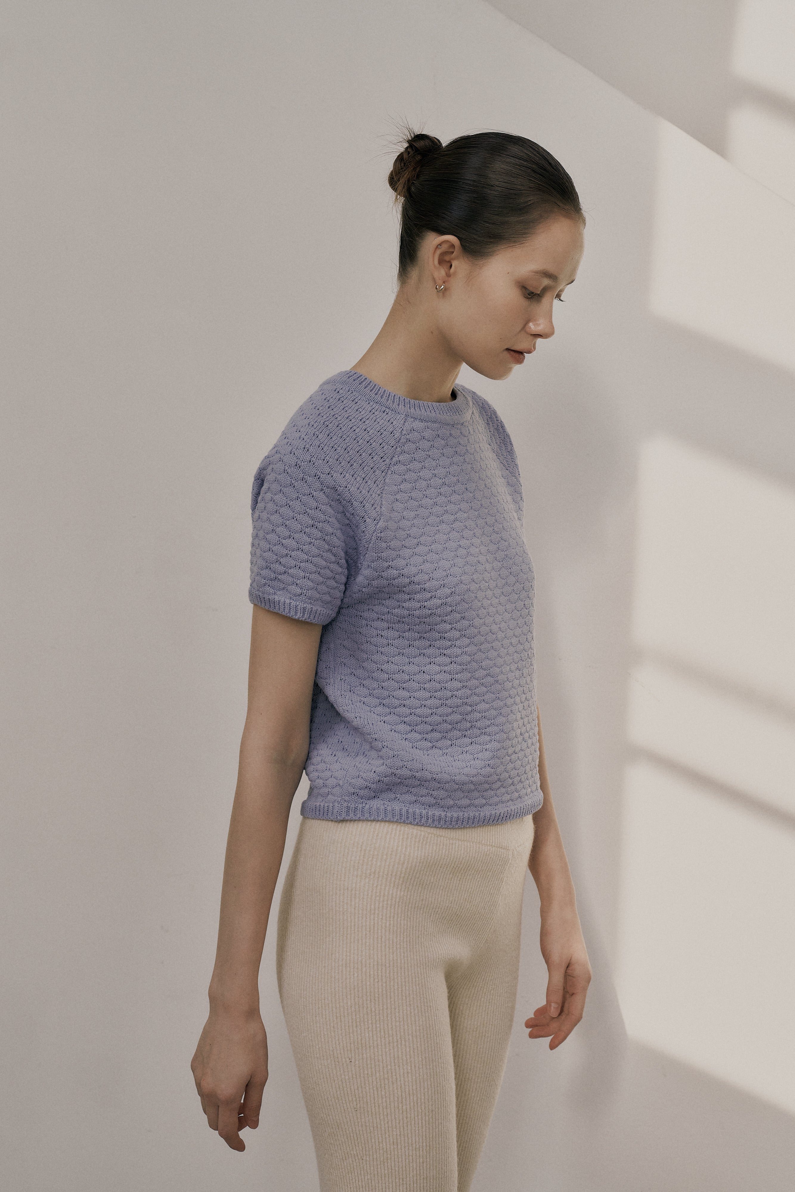 25SS COMB ROUND SWEATER_SKYBLUE