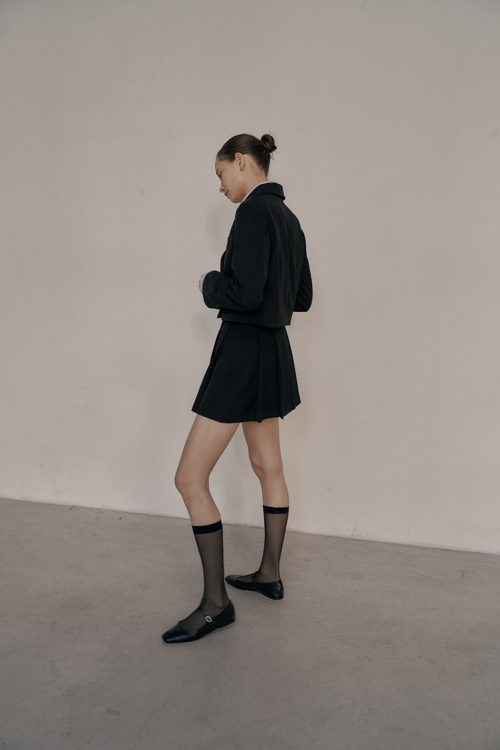 CROPPED LAYERED JACKET_BLACK