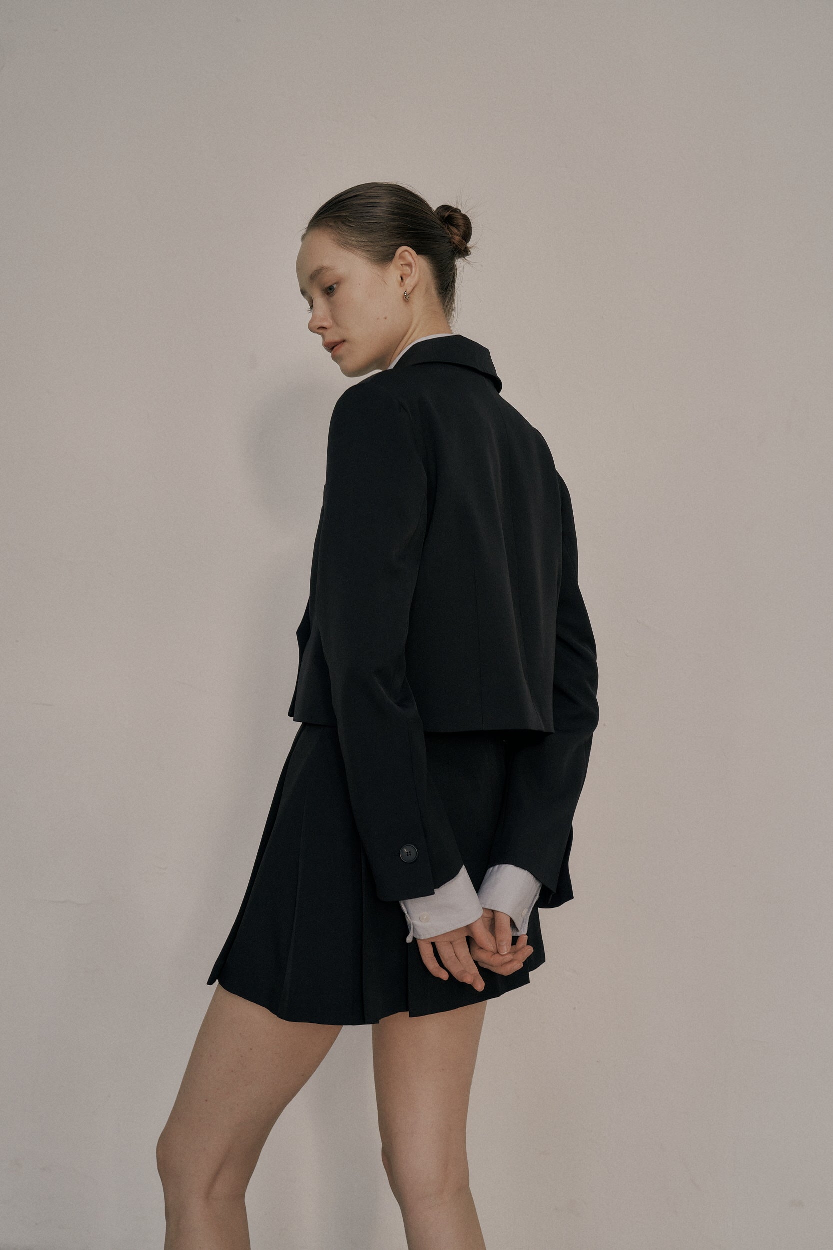 CROPPED LAYERED JACKET_BLACK
