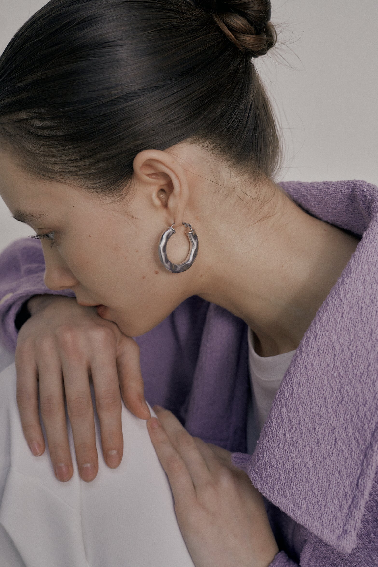 MOONLIGHT EARRINGS_ARGENT