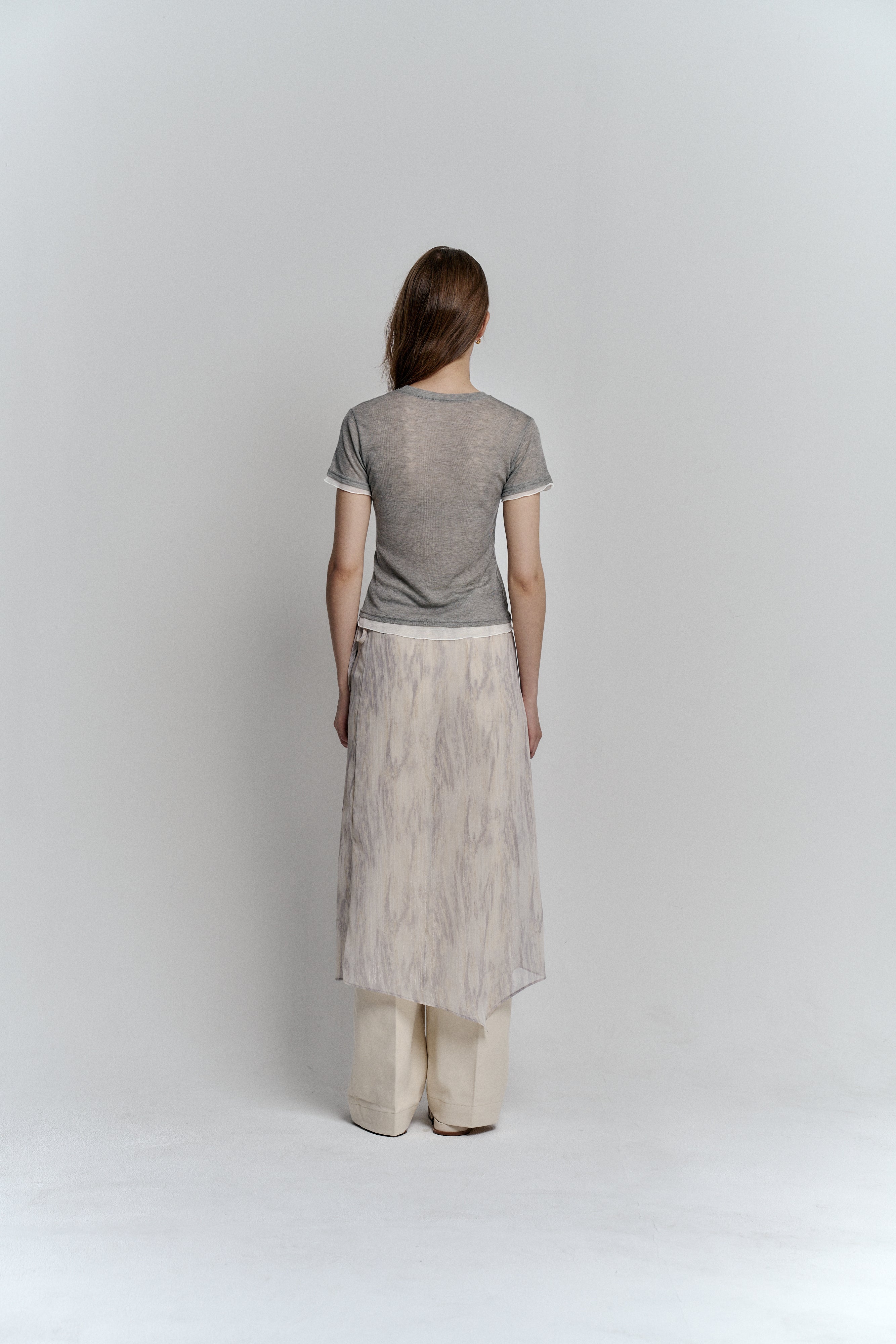 AVO GRADIENT WRAP SKIRT_GRIS