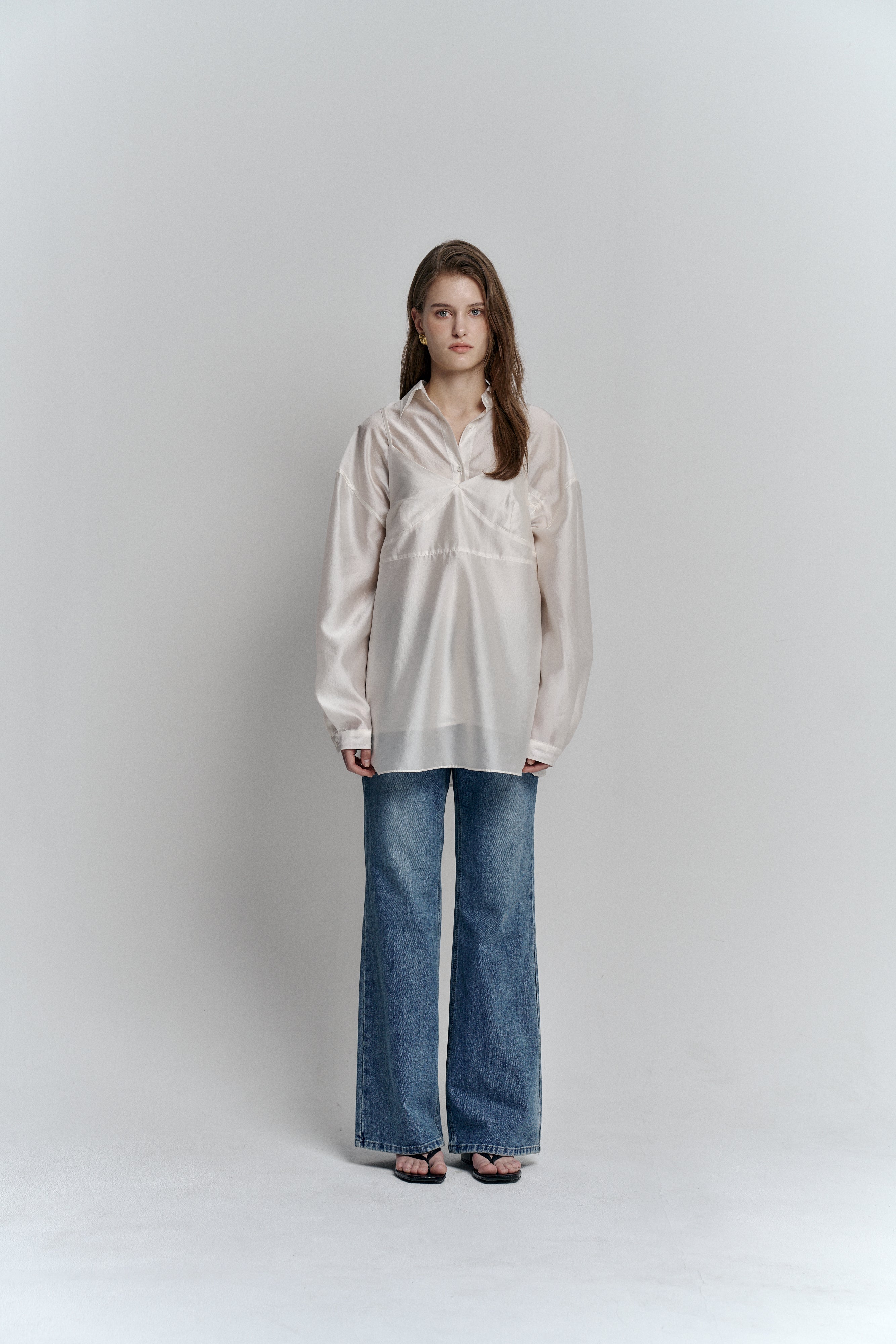 ROMANTIC PEARL BLOUSE_IVORY