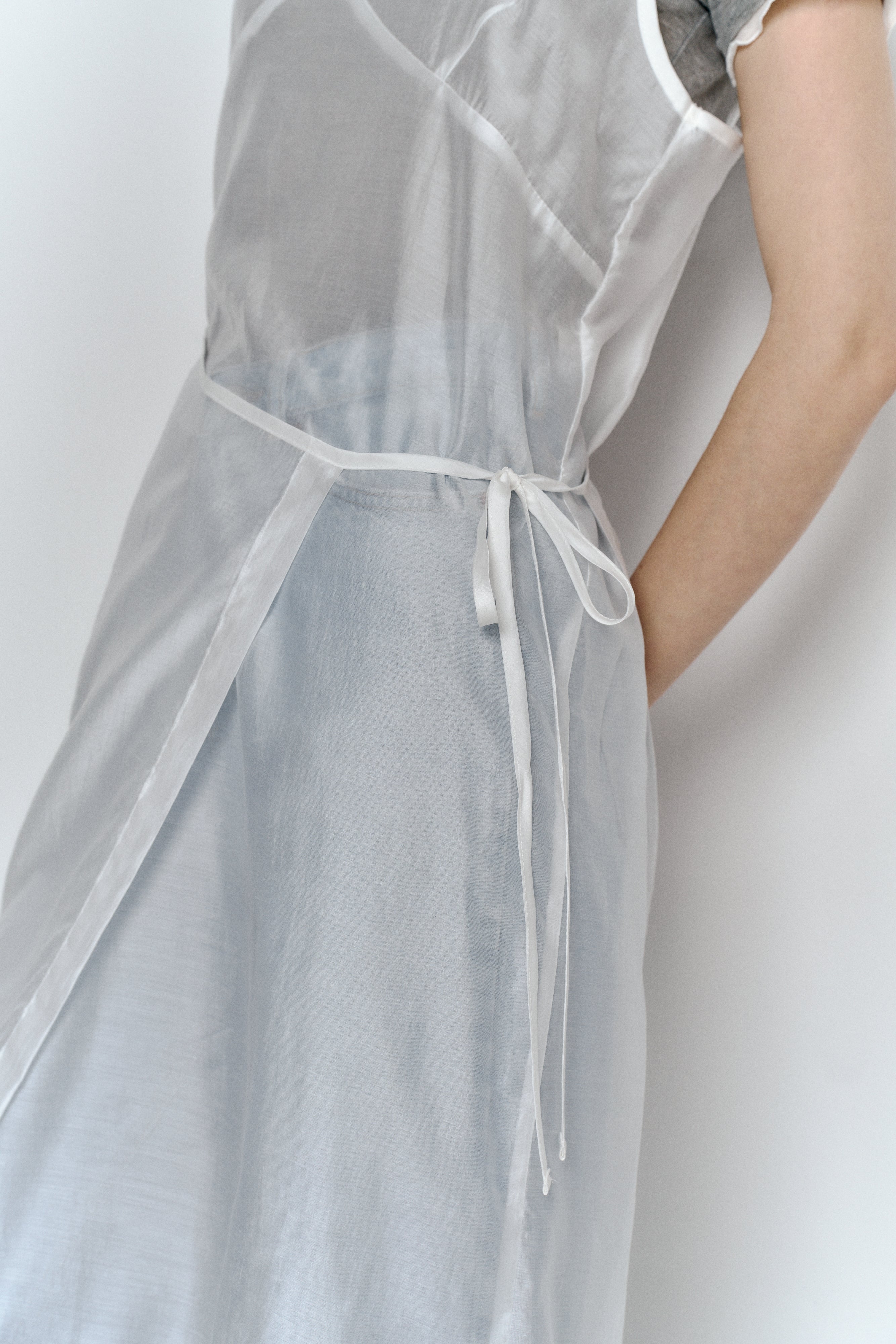 CHIFFON LAYERED DRESS_IVORY