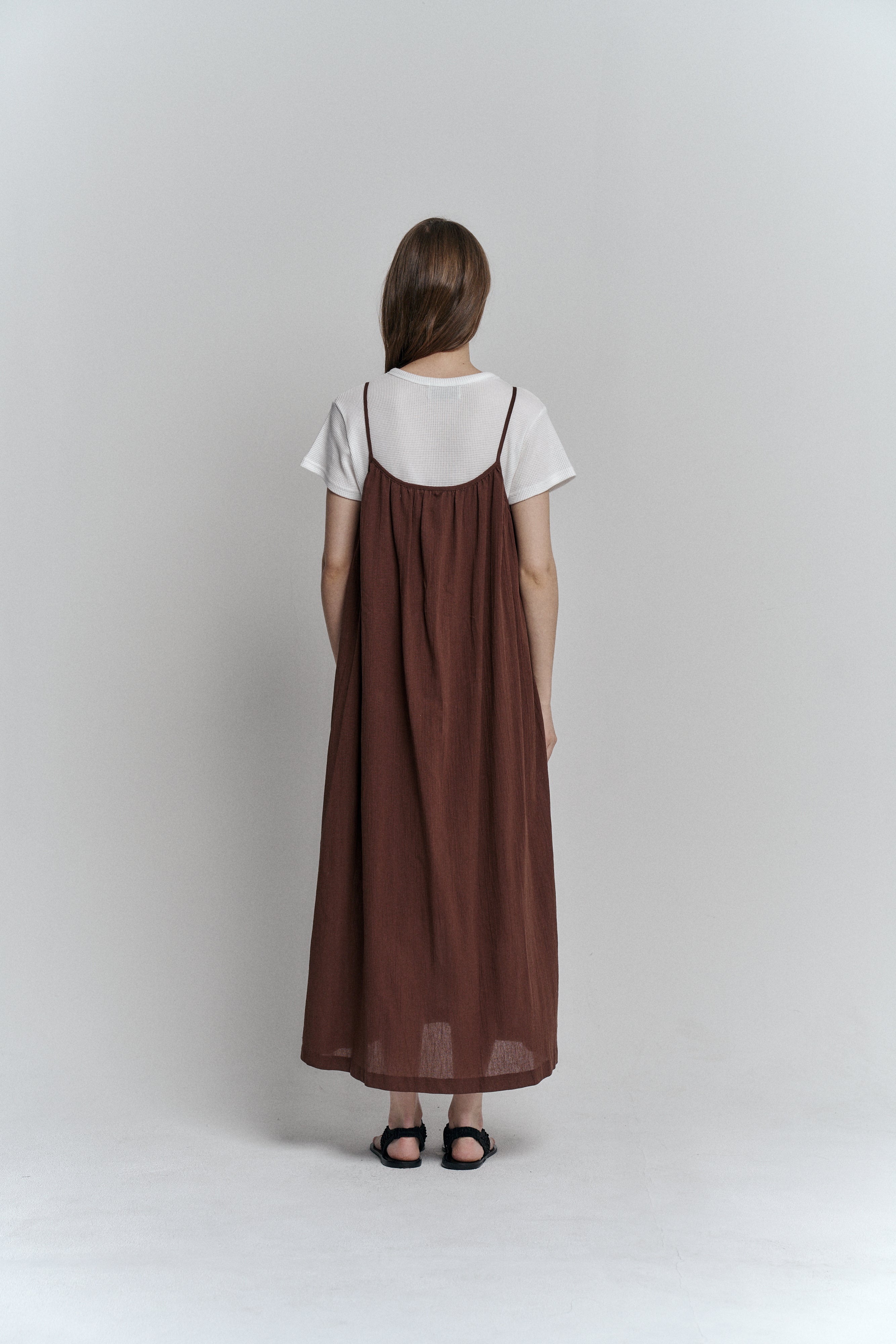 TUSCANY DRESS_BROWN