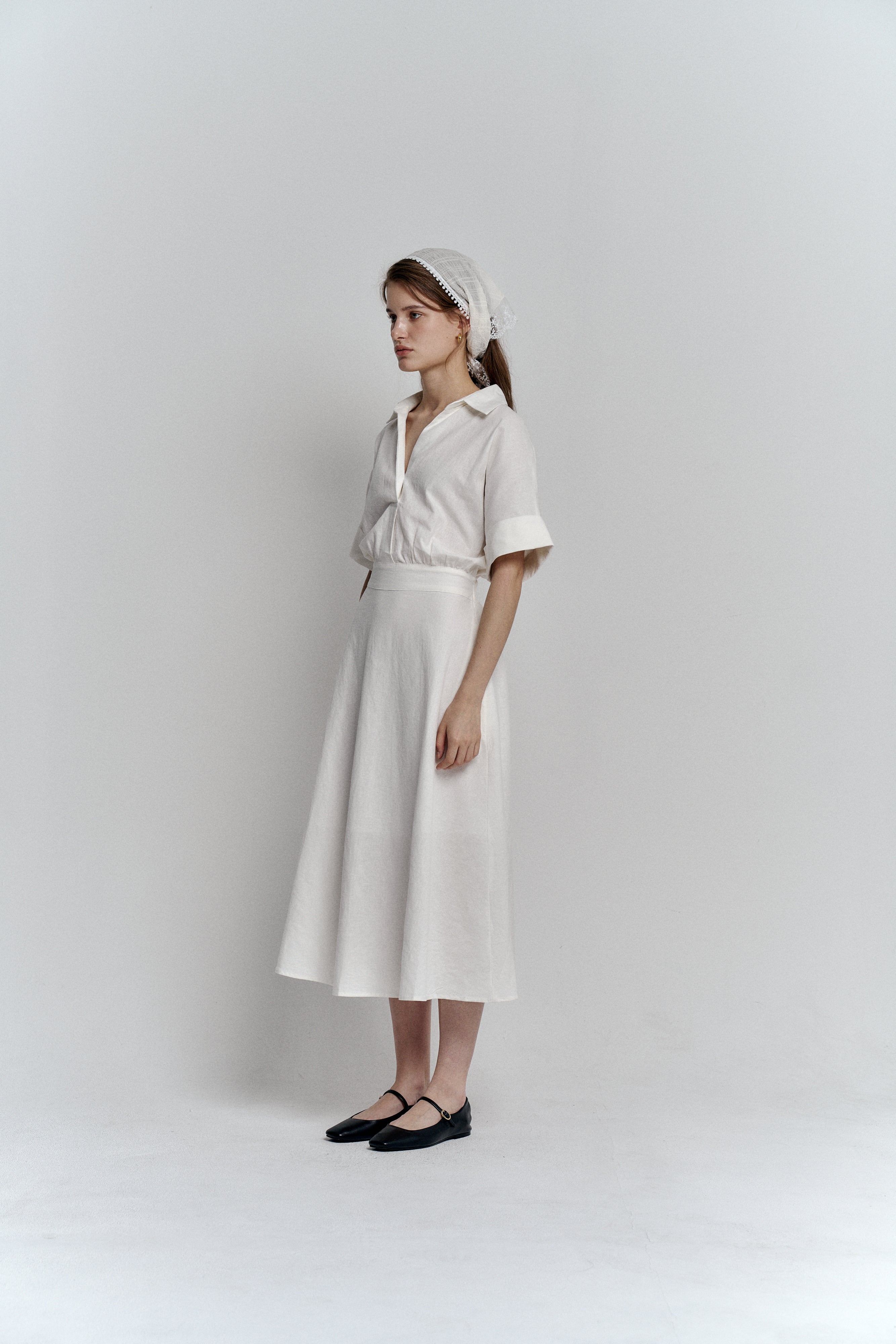 LINEN MARE DRESS_IVOIRE