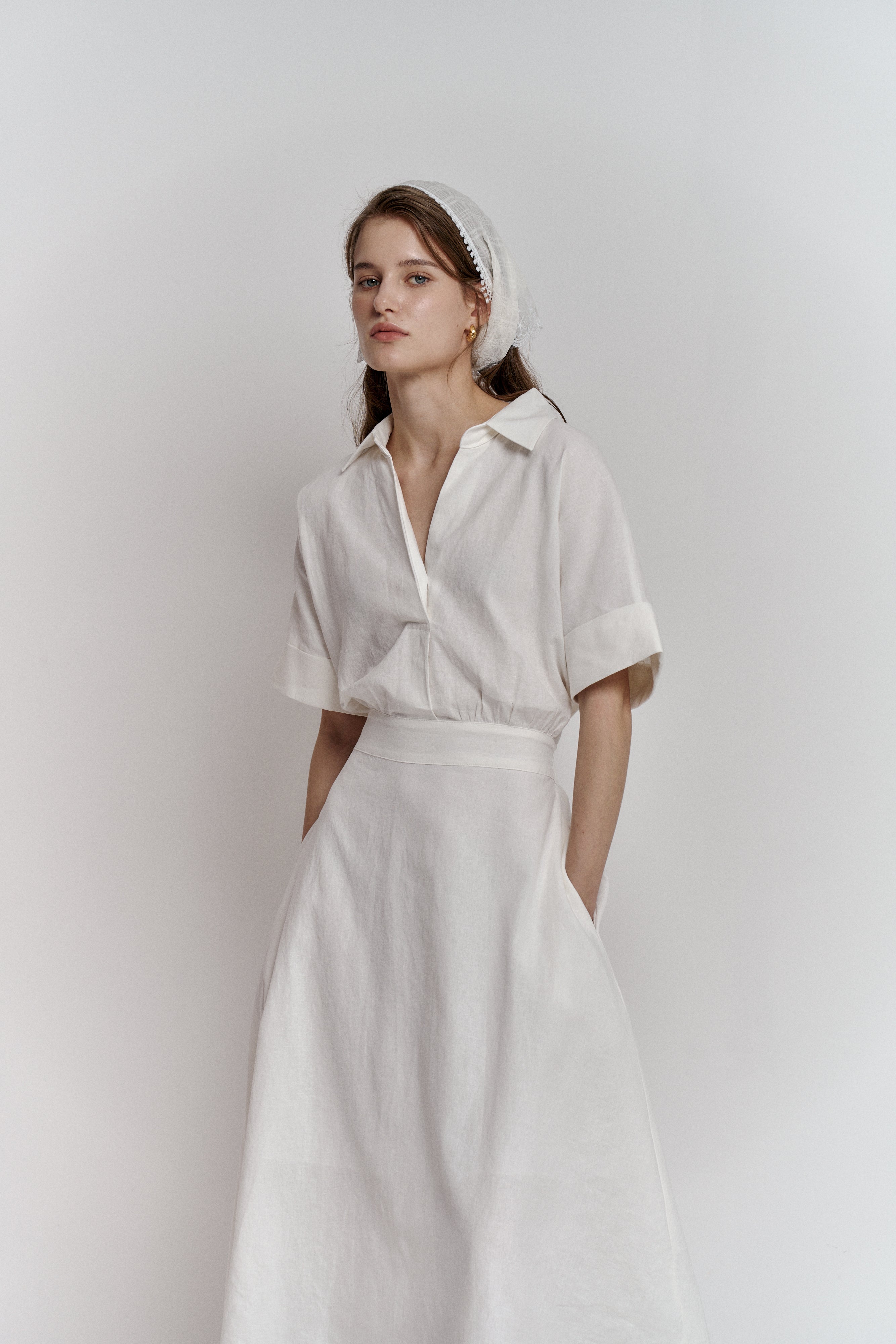 LINEN MARE DRESS_IVOIRE