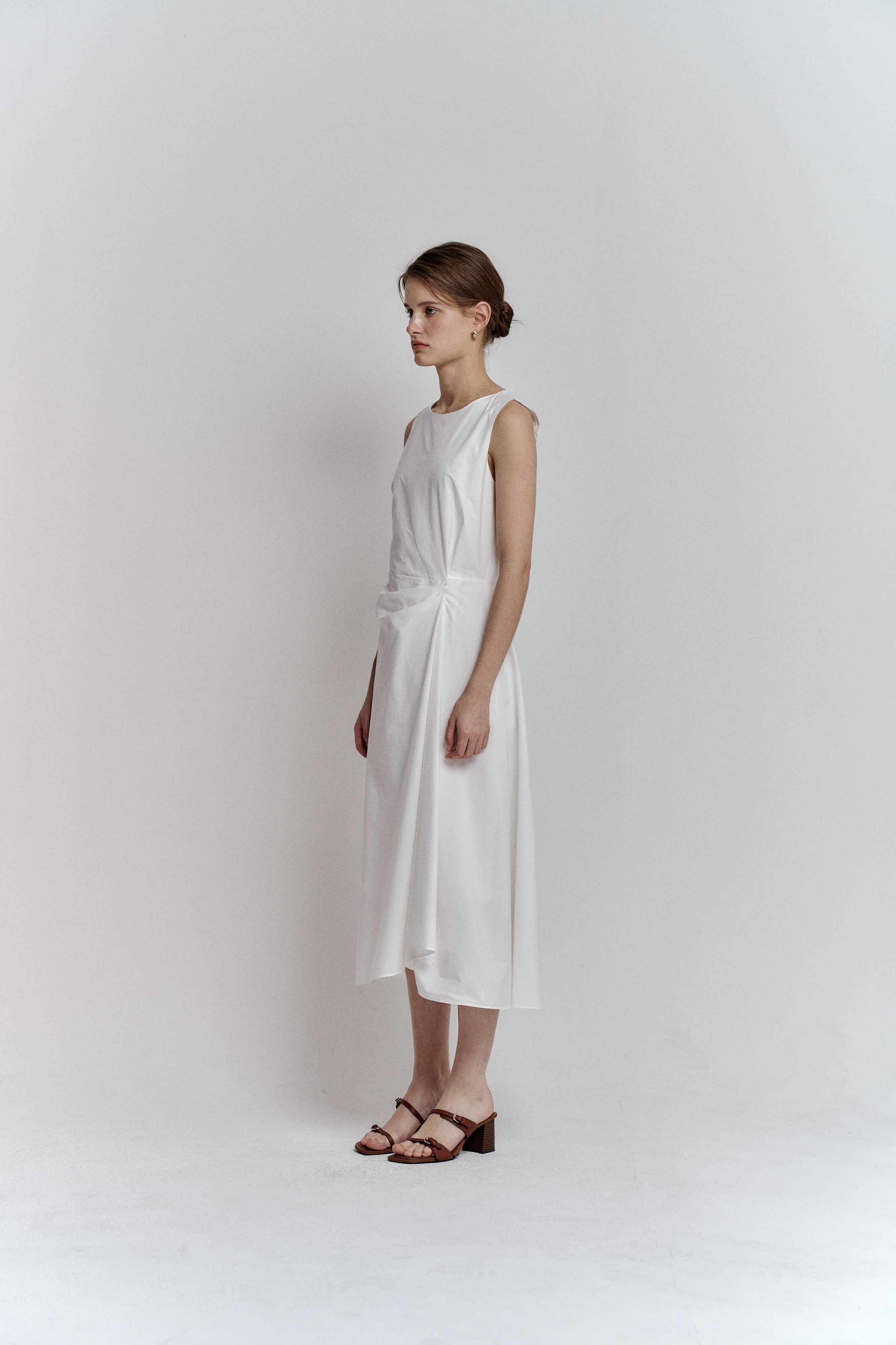 DRAPE DRESS_IVORY