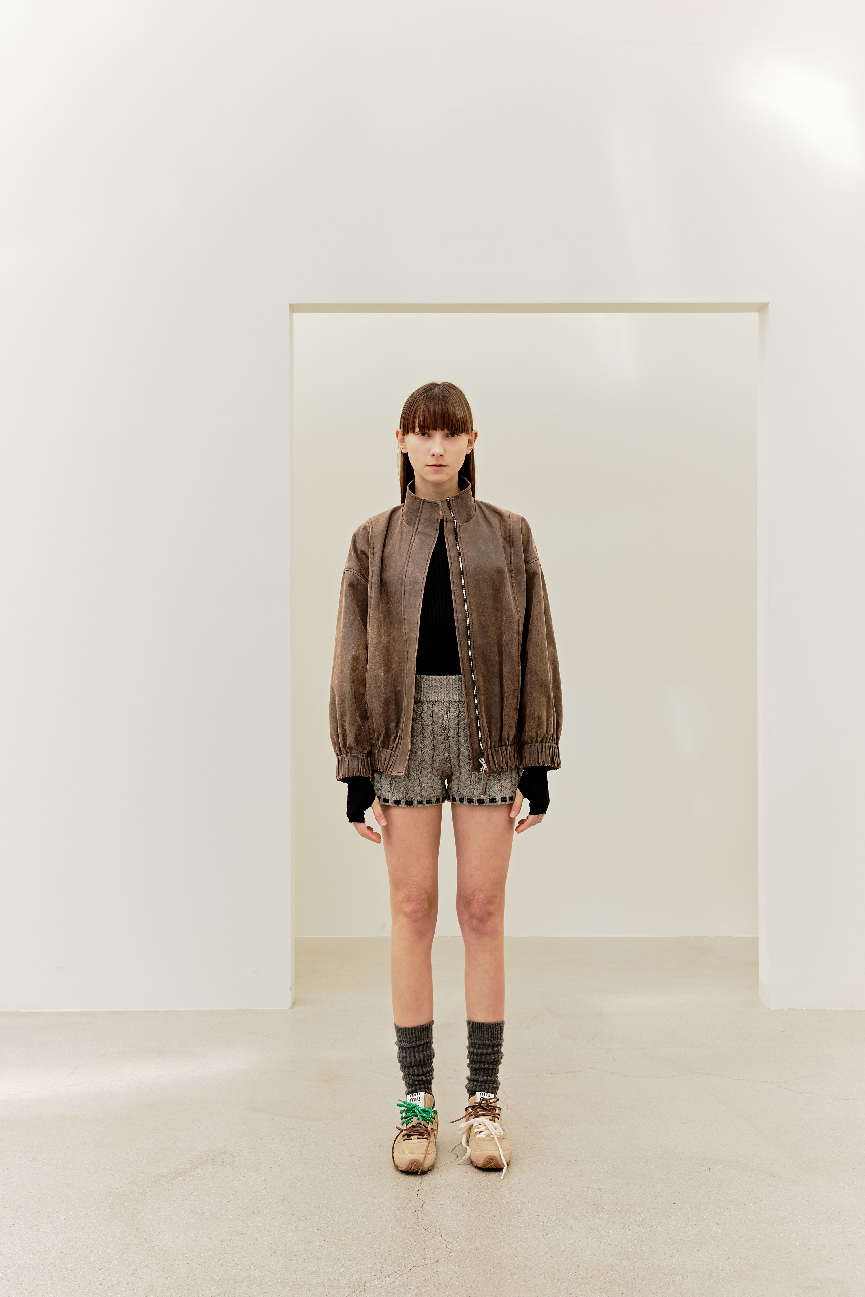 VESTE EN CUIR VINTAGE_MARRON