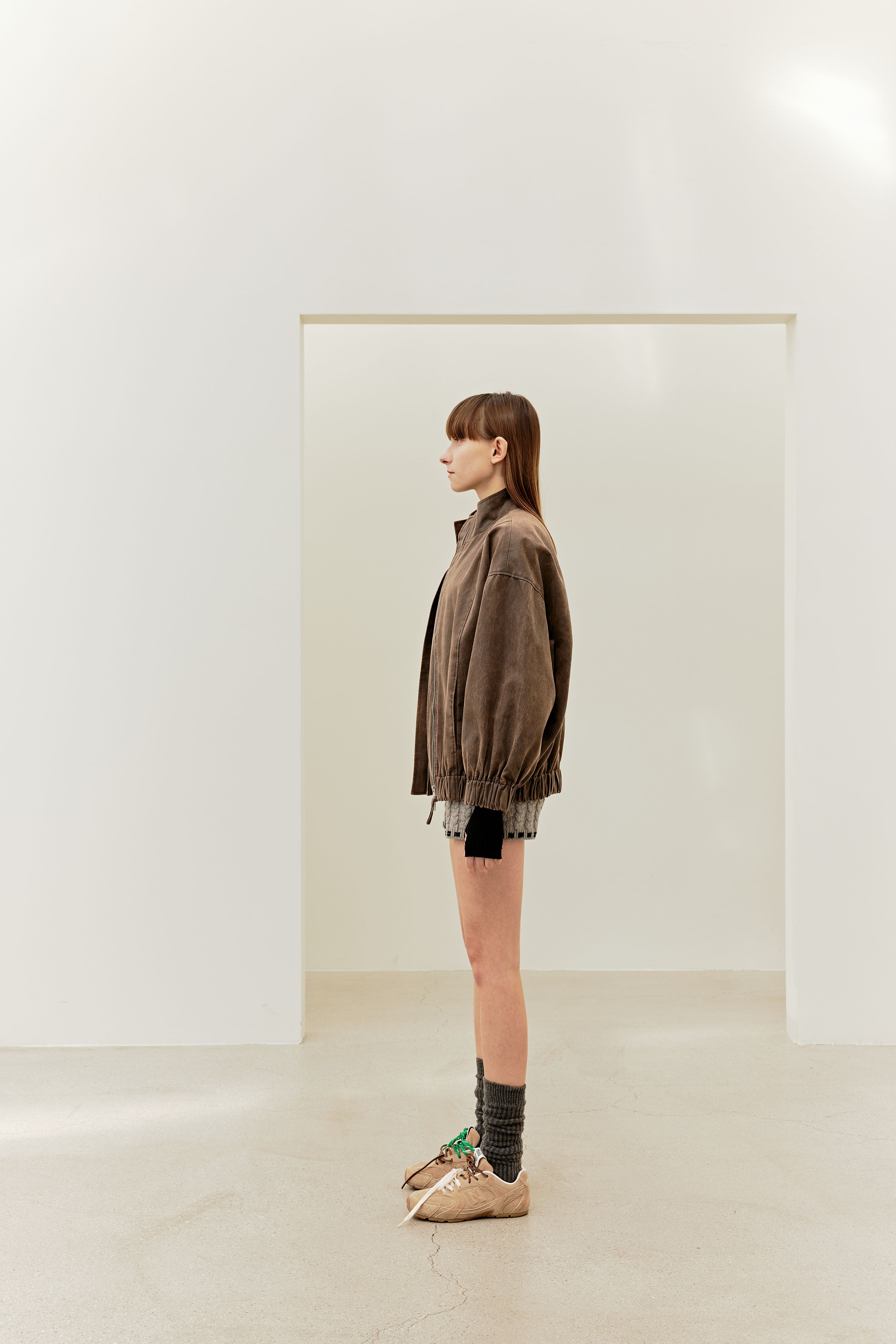 VESTE EN CUIR VINTAGE_MARRON