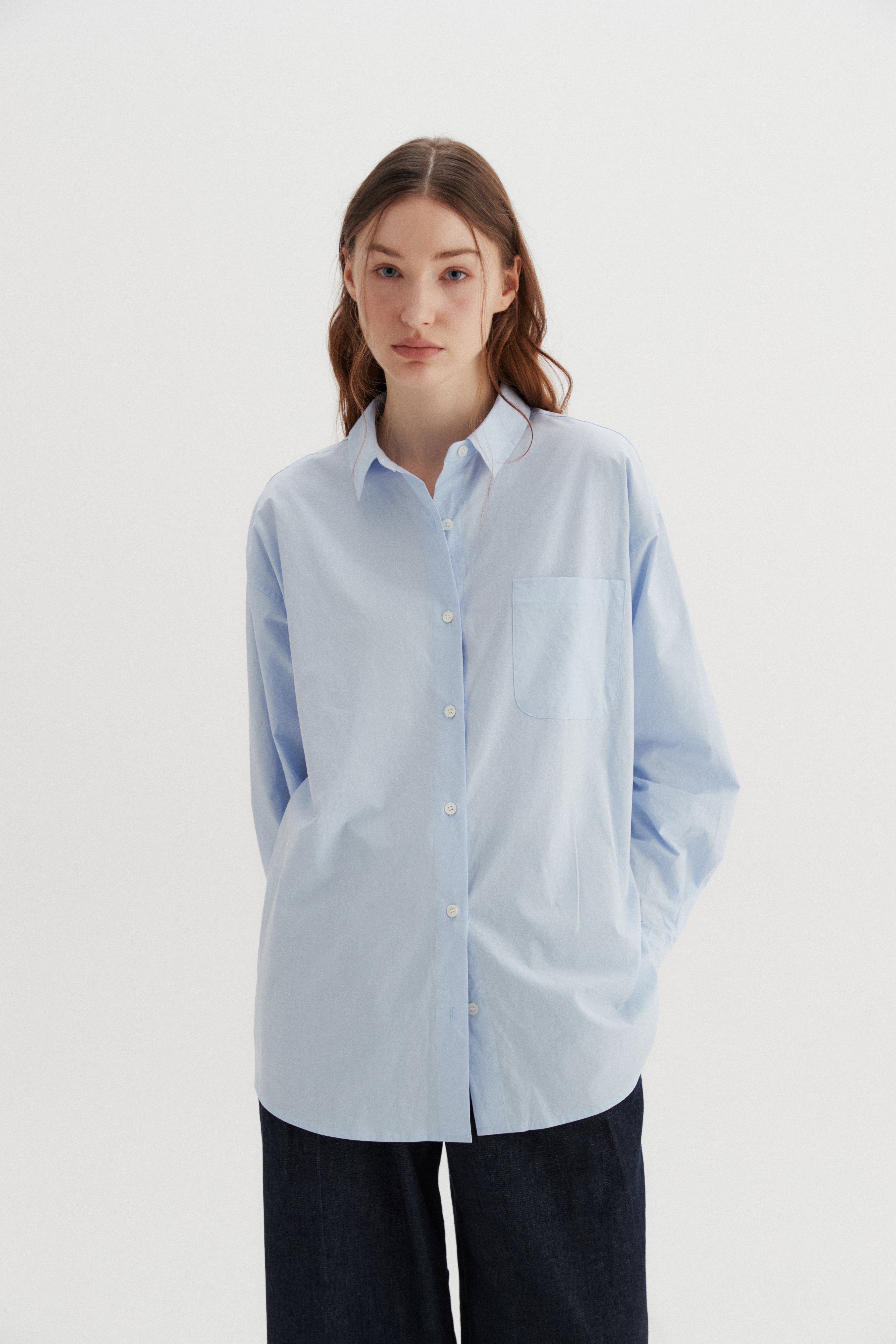 UNBALANCE SHIRT_LIGHT BLUE